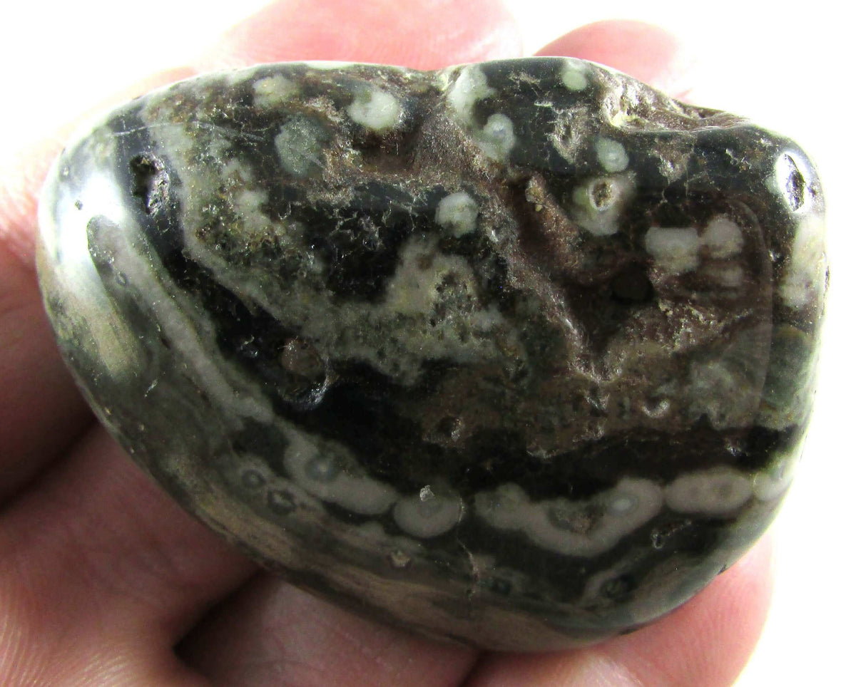 Ocean Jasper Palmstone – Joy, Emotional Healing & Atlantean Wisdom