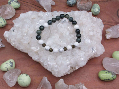 Karma Energy Healing Bracelet - Kambala Jasper & White Howlite