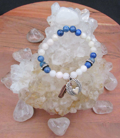 Balanced Karma Bracelet - Blue Apatite & Moonstone for Manifestation