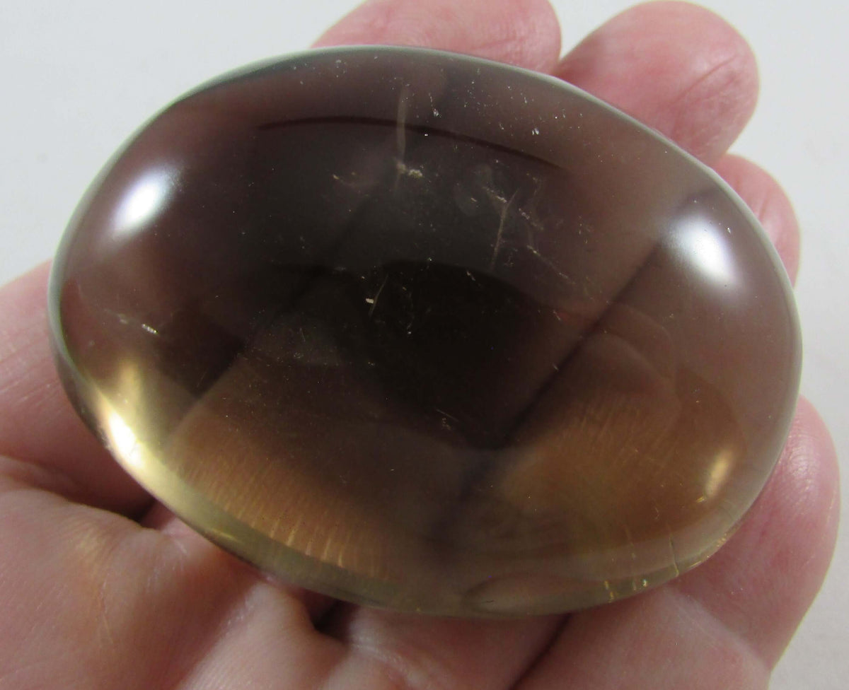 Natural Smoky Quartz Palmstone – Protection, Grounding & Nervous‑System Calm