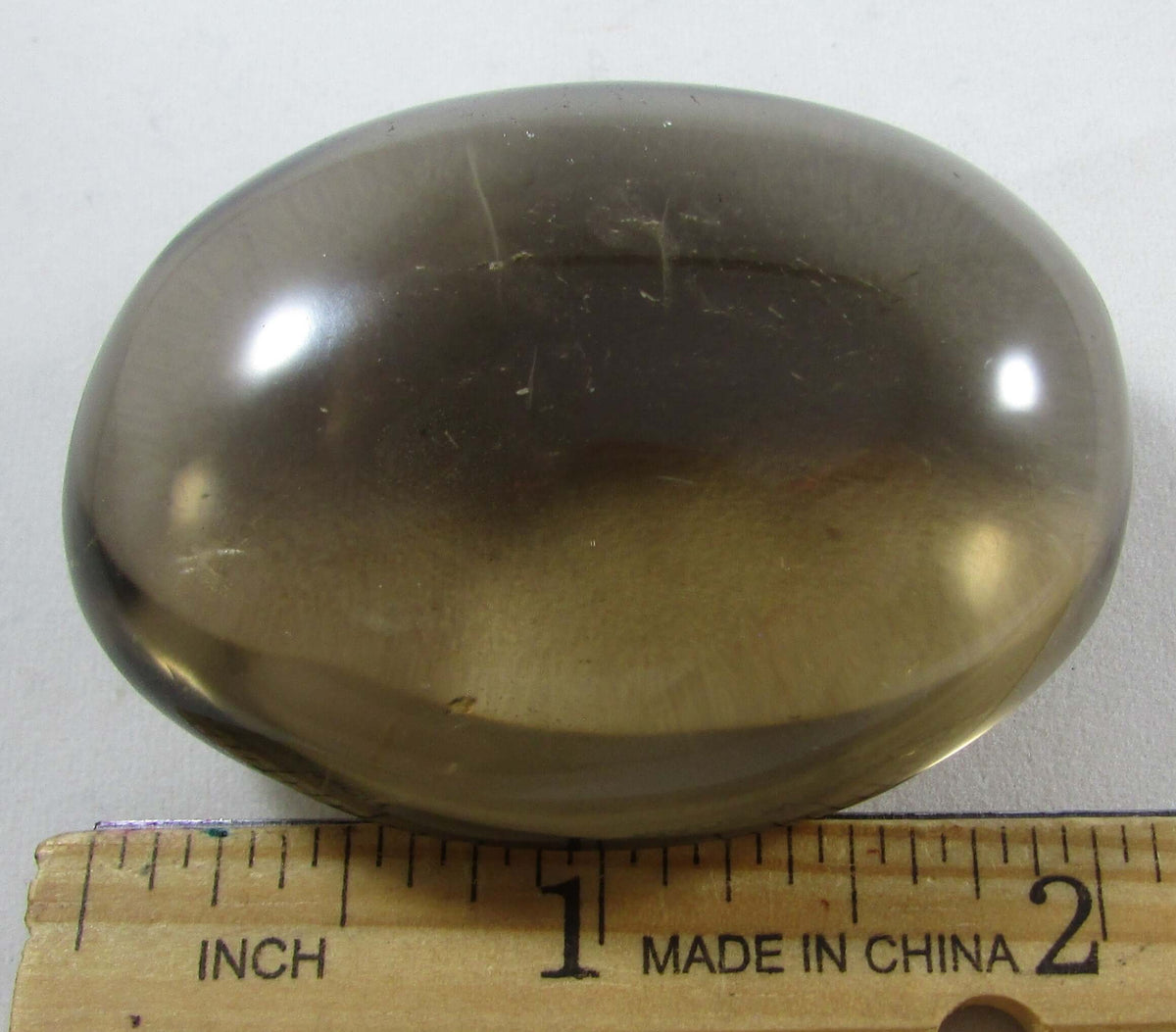Natural Smoky Quartz Palmstone – Protection, Grounding & Nervous‑System Calm