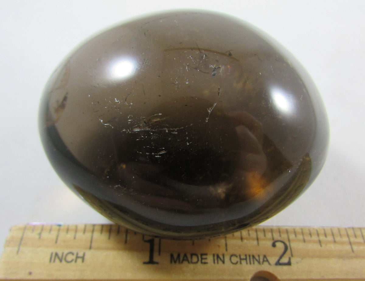 Natural Smoky Quartz Palmstone – Protection, Grounding & Nervous‑System Calm