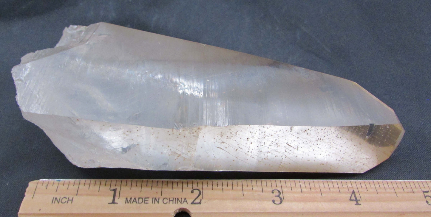 Golden Citrine Window Generator Lemurian Quartz Crystal