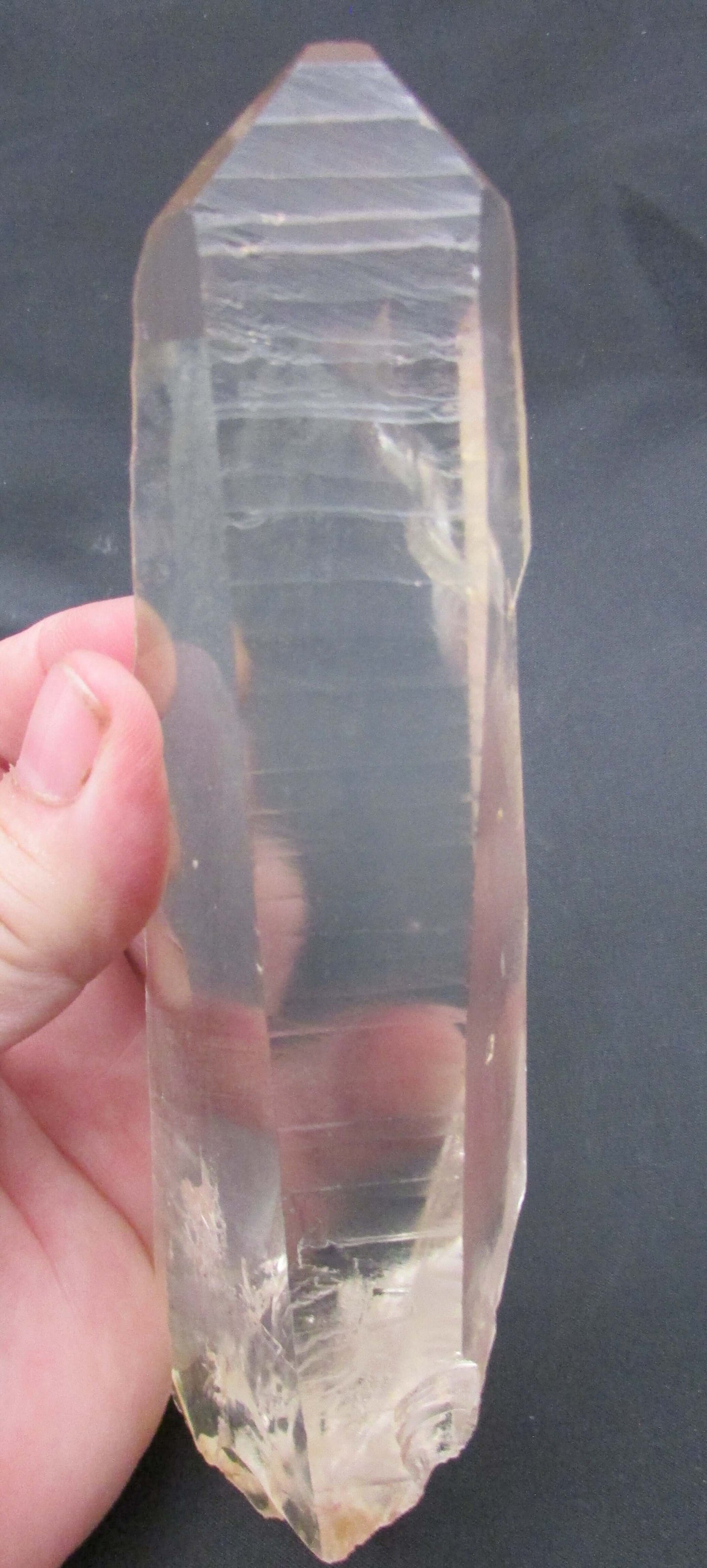 Pink “Rainbow” Generator Lemurian Quartz Crystal