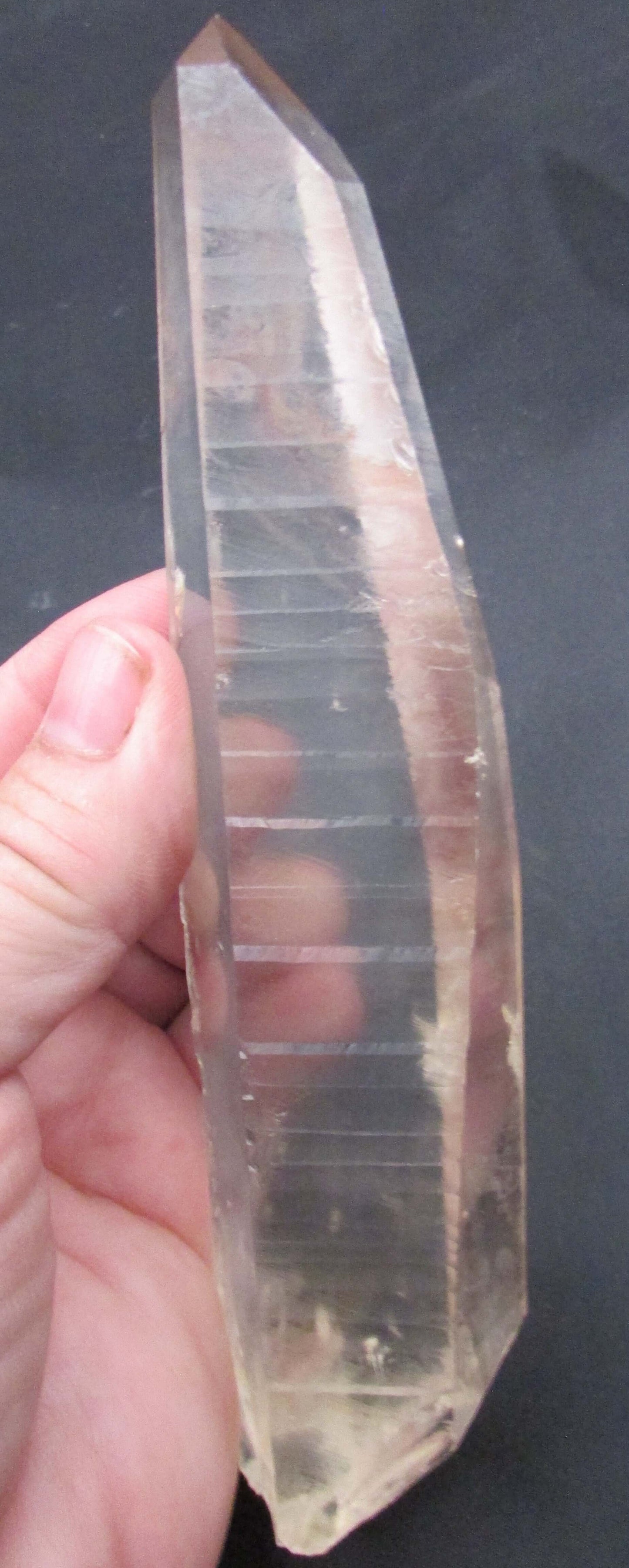 Smoky Window Generator Lemurian Quartz Crystal