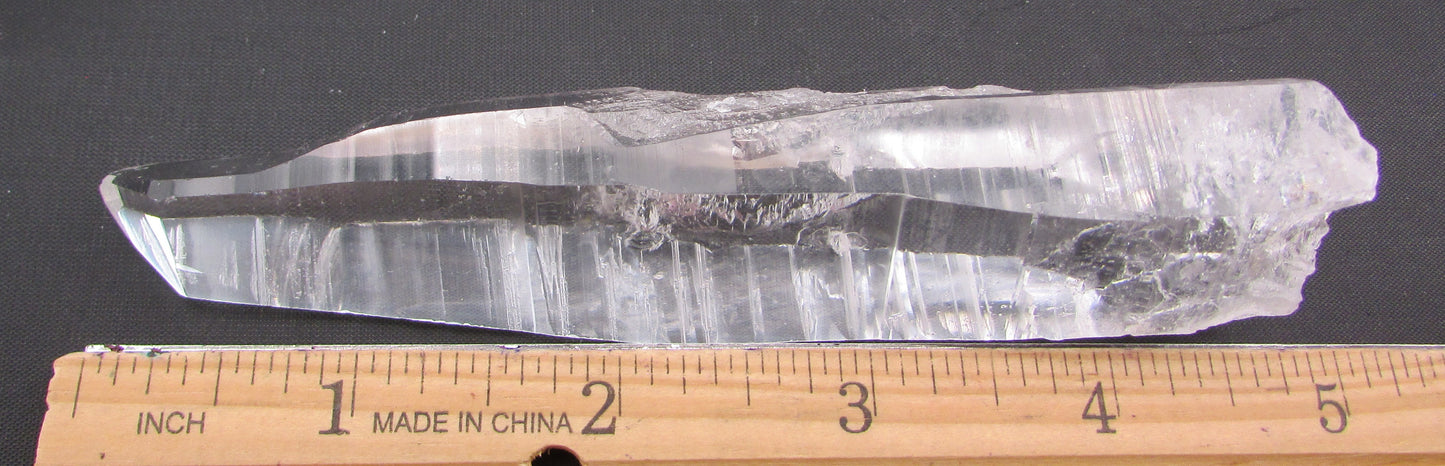 Rare Silver Flash Dolphin Generator Lemurian Quartz Crystal – Psychic Shield & Lunar Light