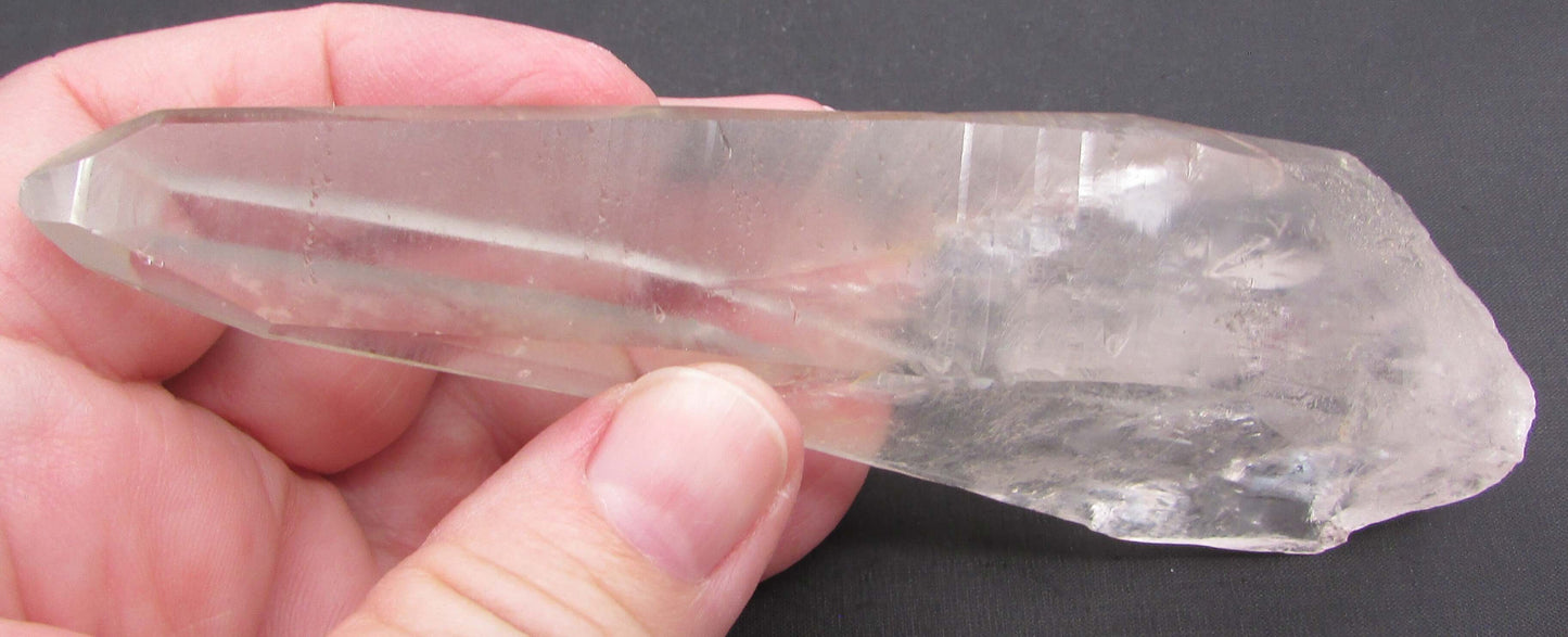 Dolphin Rainbow Window Lemurian Quartz Crystal for Empaths - Trust & Gentle Transformation