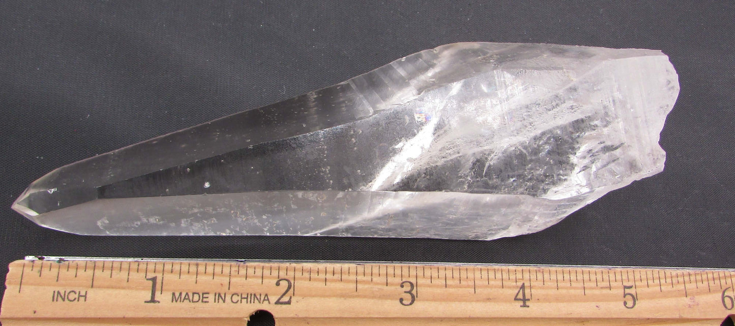 Dolphin Rainbow Window Lemurian Quartz Crystal for Empaths - Trust & Gentle Transformation