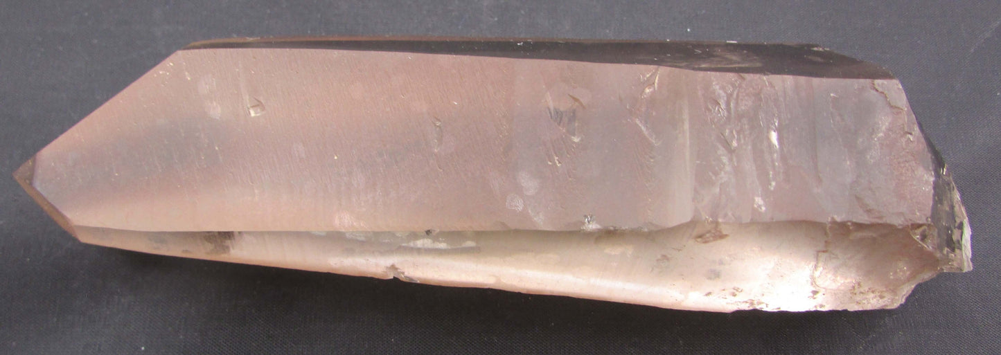 Pink Smoky Channeler Lemurian Quartz Crystal with Double Triangle - Heart‑Grounded Channeling