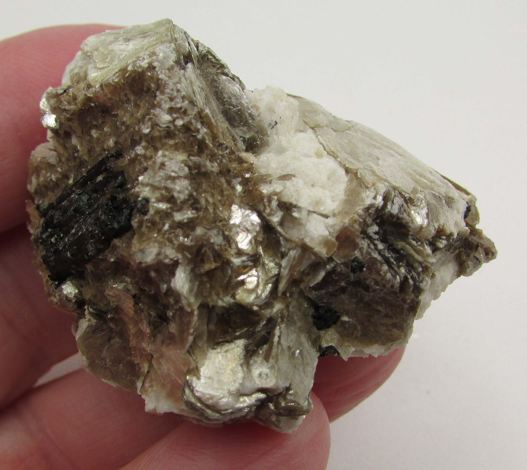 Golden Yellow Muscovite Black Tourmaline – Bigger Picture Vision, Clarity [NTG117]