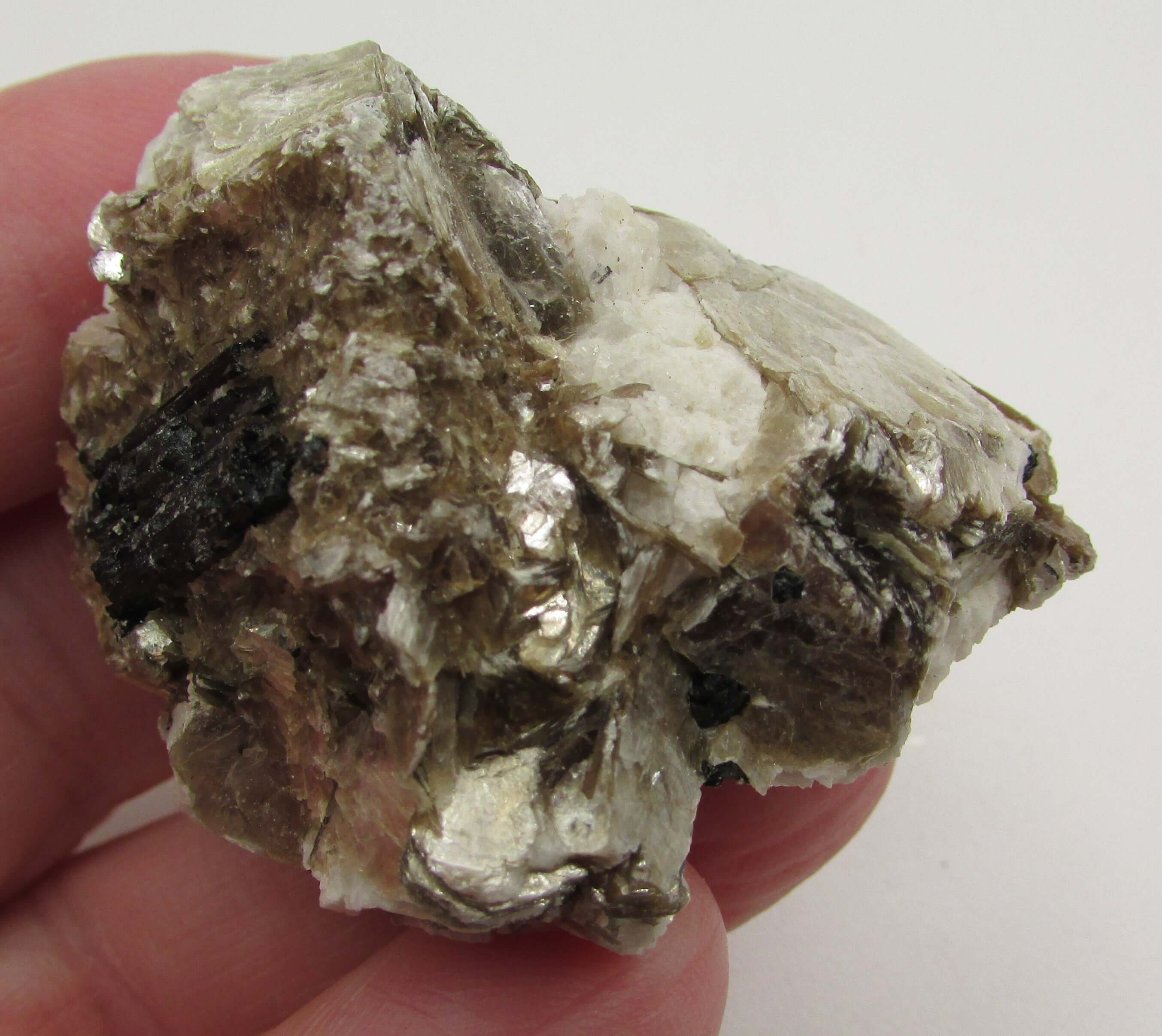 Golden Yellow Muscovite Black Tourmaline – Bigger Picture Vision, Clarity [NTG117]