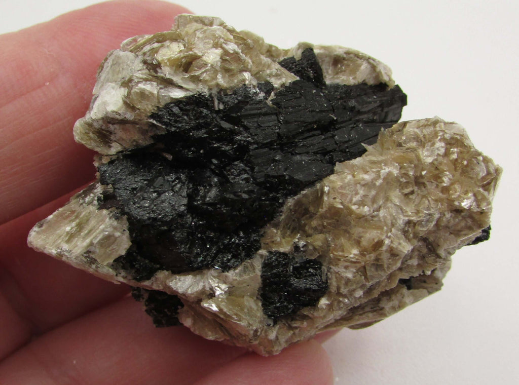 Golden Yellow Muscovite Black Tourmaline – Bigger Picture Vision, Clarity [NTG133]