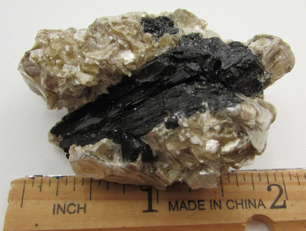 Golden Yellow Muscovite Black Tourmaline – Bigger Picture Vision, Clarity [NTG133]