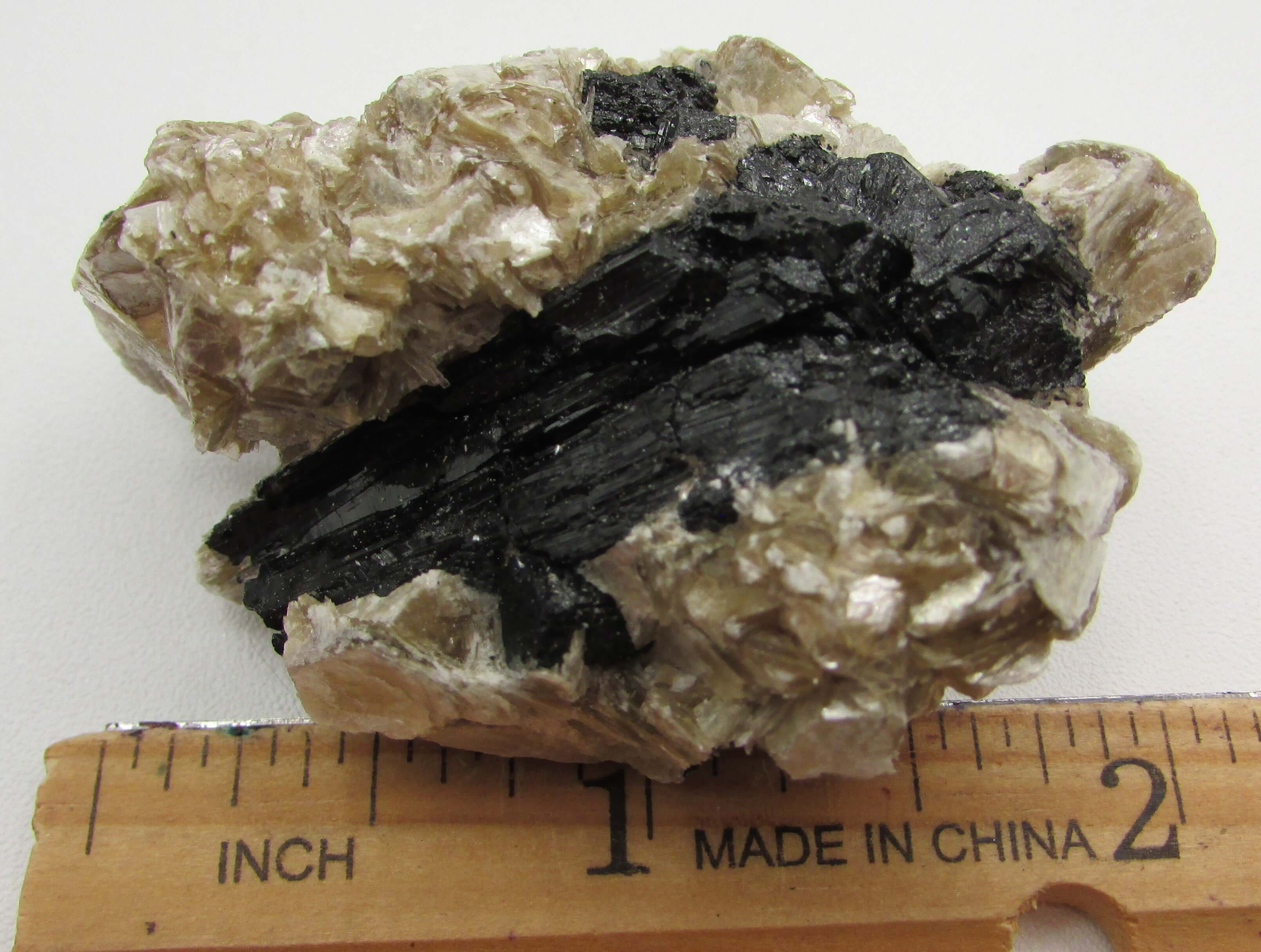Golden Yellow Muscovite Black Tourmaline – Bigger Picture Vision, Clarity [NTG133]