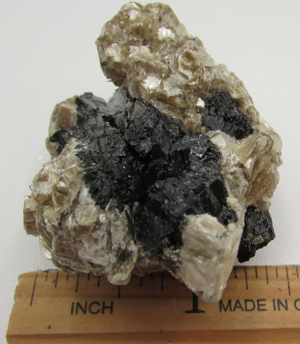 Golden Yellow Muscovite Black Tourmaline – Bigger Picture Vision, Clarity [NTG133]