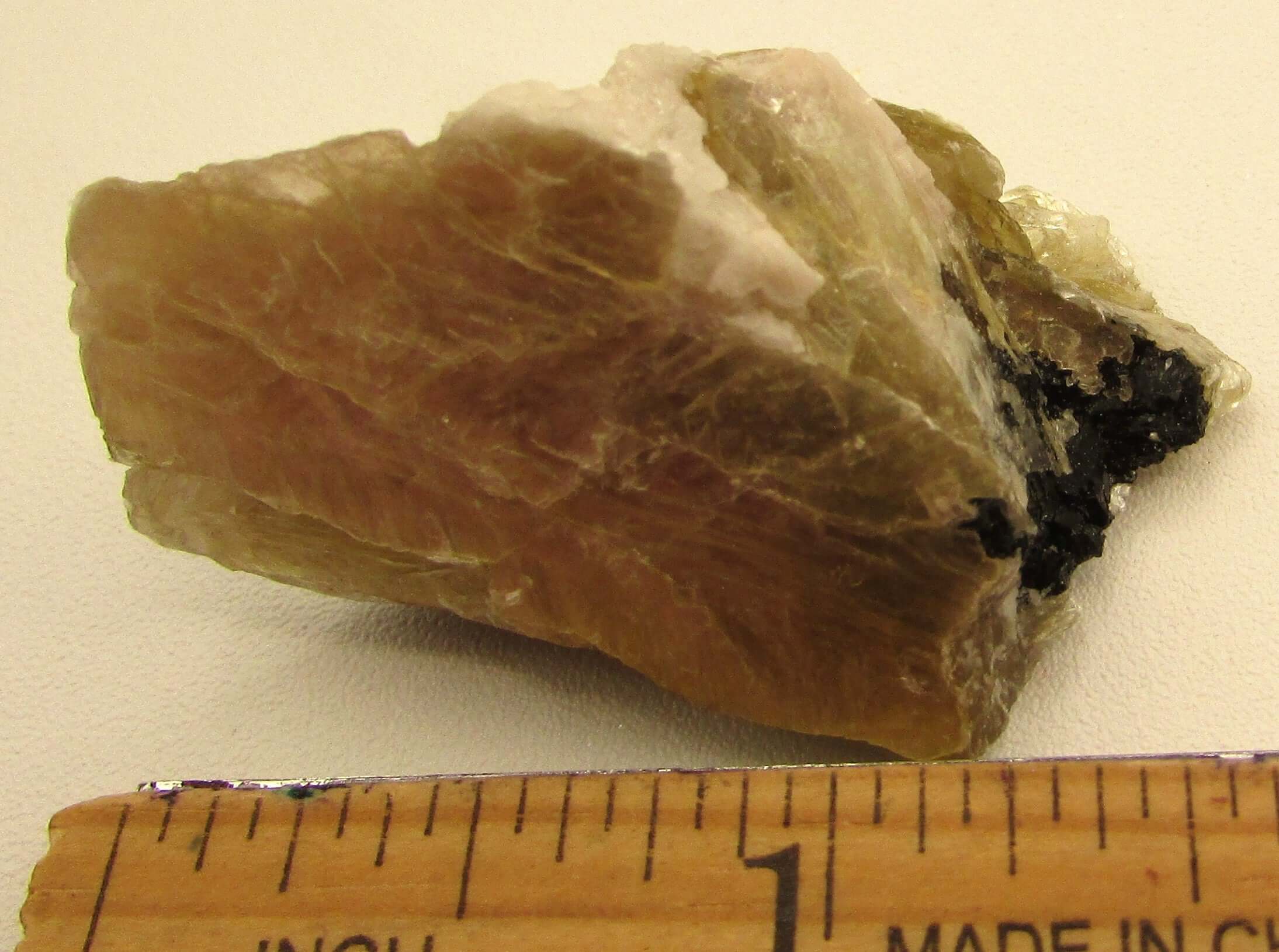 Golden Yellow Muscovite Black Tourmaline – Bigger Picture Vision, Clarity [NTG101]