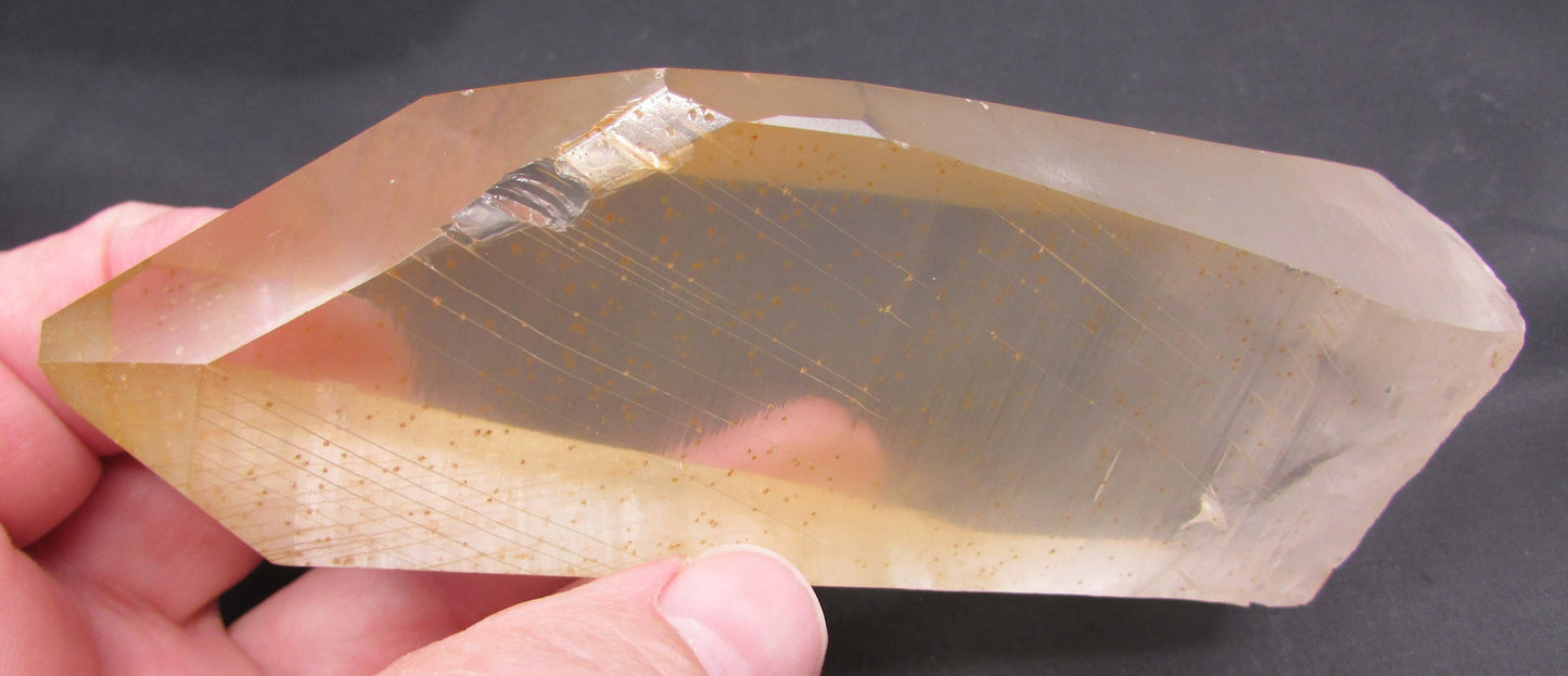 Golden Citrine Lemurian – Wisdom Keeper, Starseed Codes, Manifestation & Akashic Portal | Rare Window Crystal