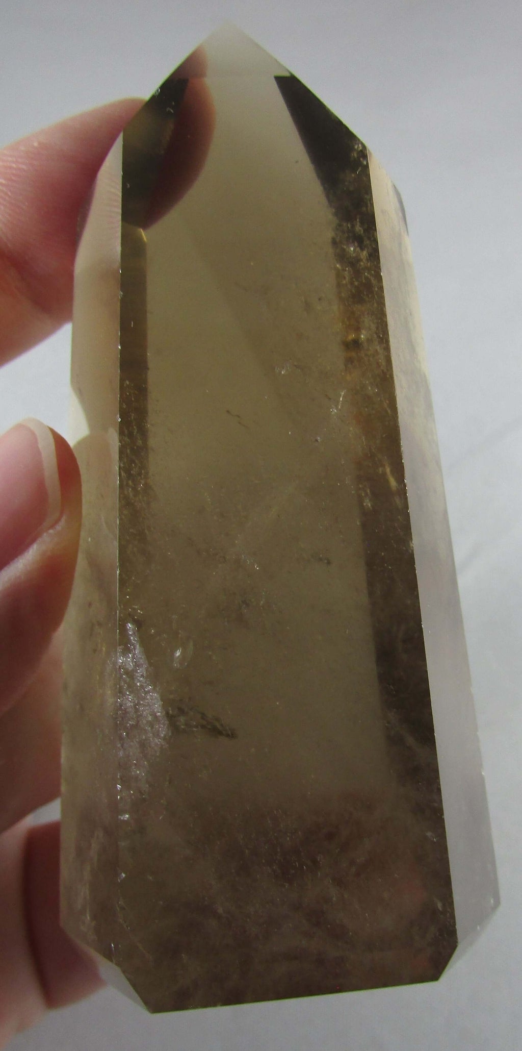 Natural Smoky Quartz Obelisk – EMF Protection, Grounding, Channeling [BR130]