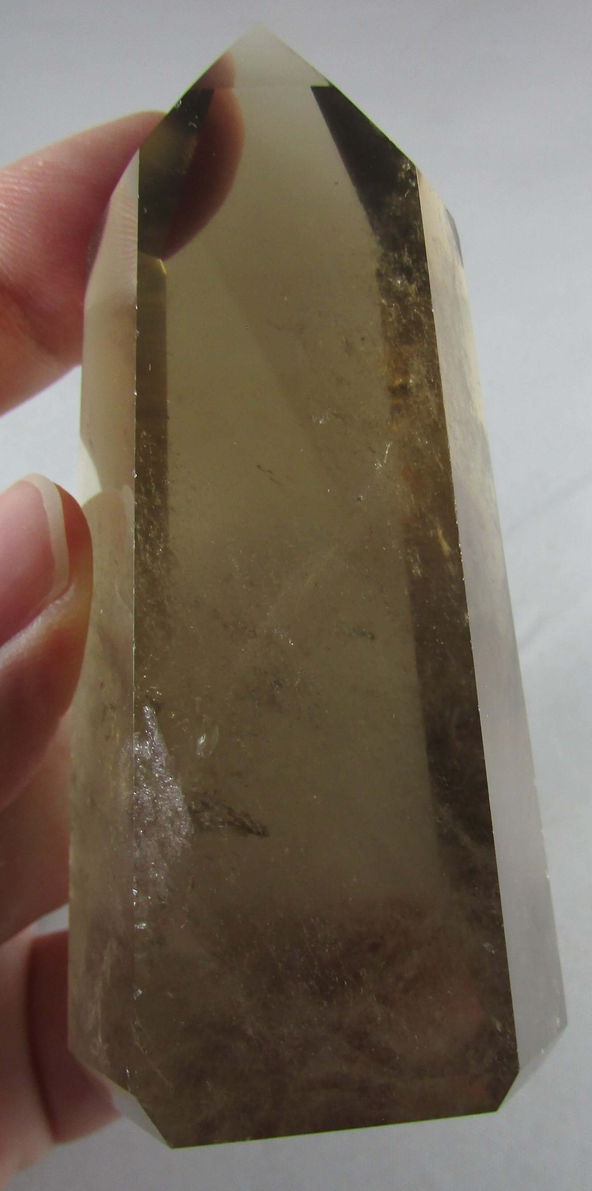 Natural Smoky Quartz Obelisk – EMF Protection, Grounding, Channeling [BR130]