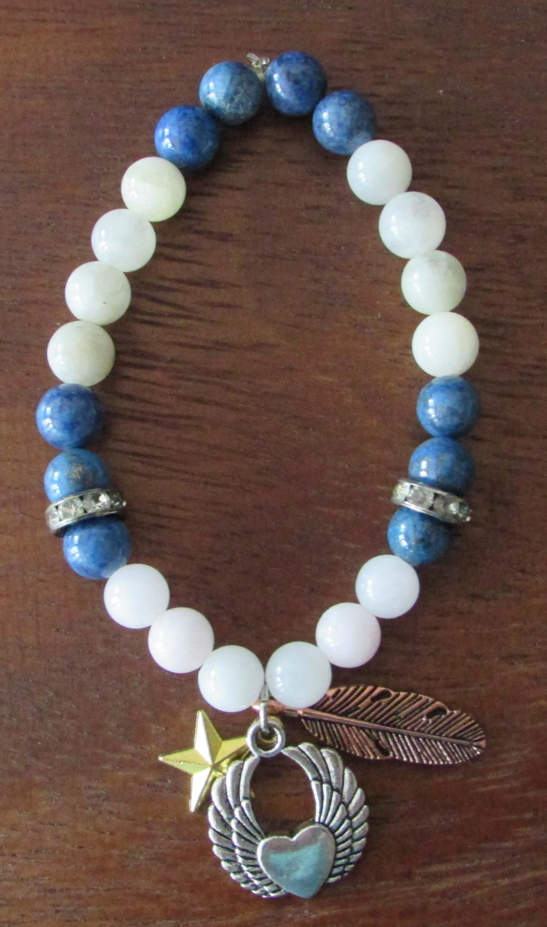 Karma Balance Bracelet – Blue Apatite & Moonstone
