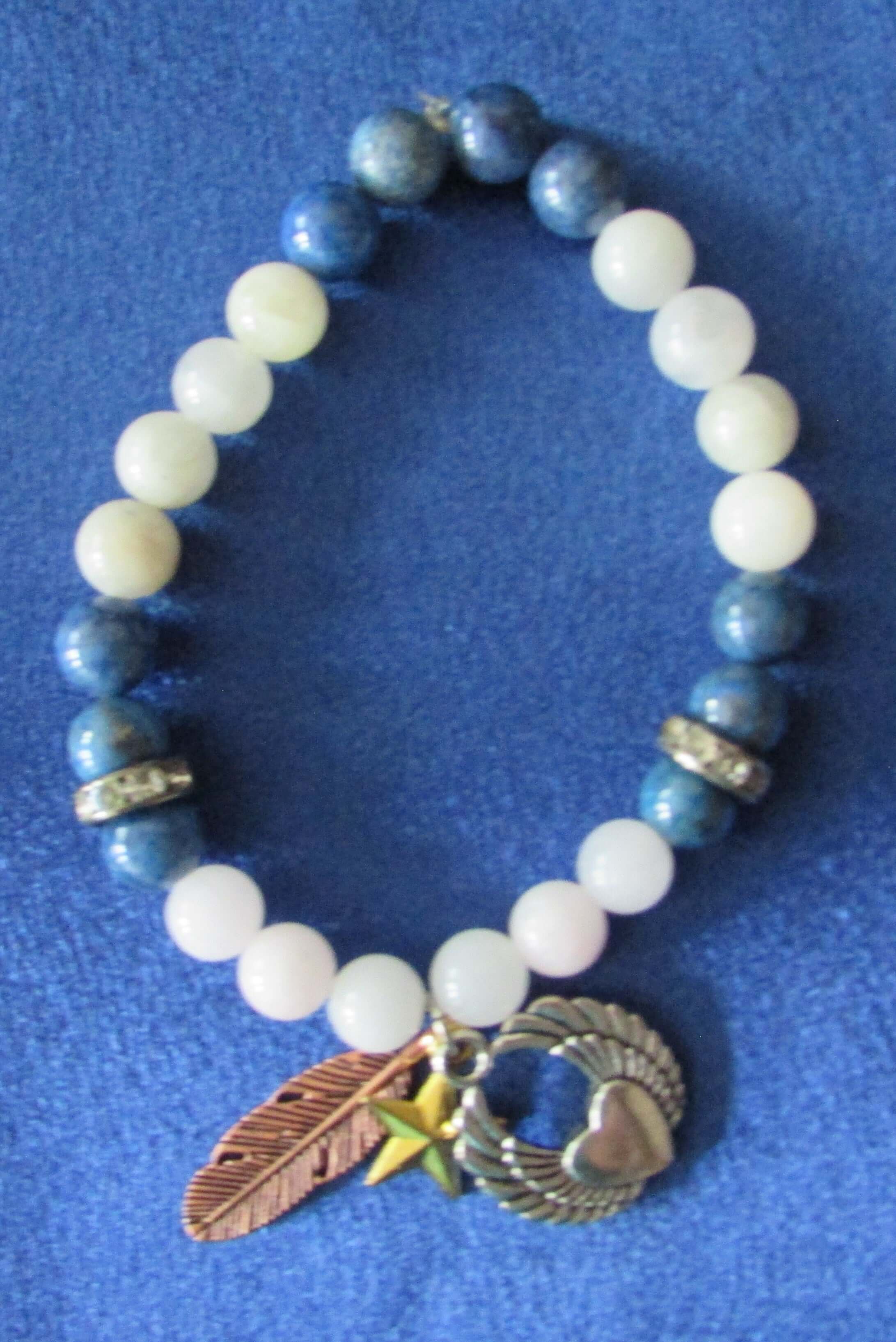 Karma Balance Bracelet – Blue Apatite & Moonstone
