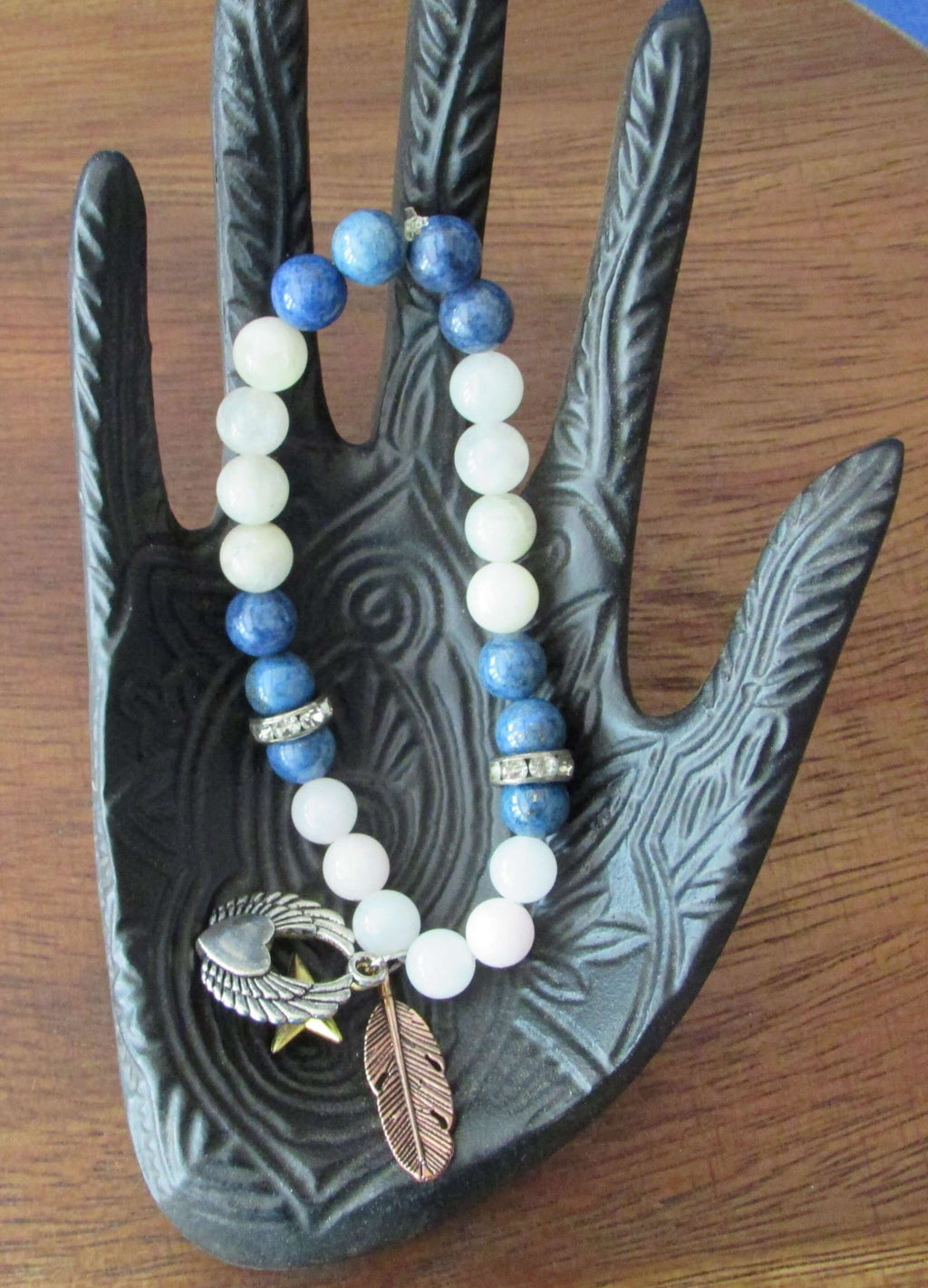 Karma Balance Bracelet – Blue Apatite & Moonstone
