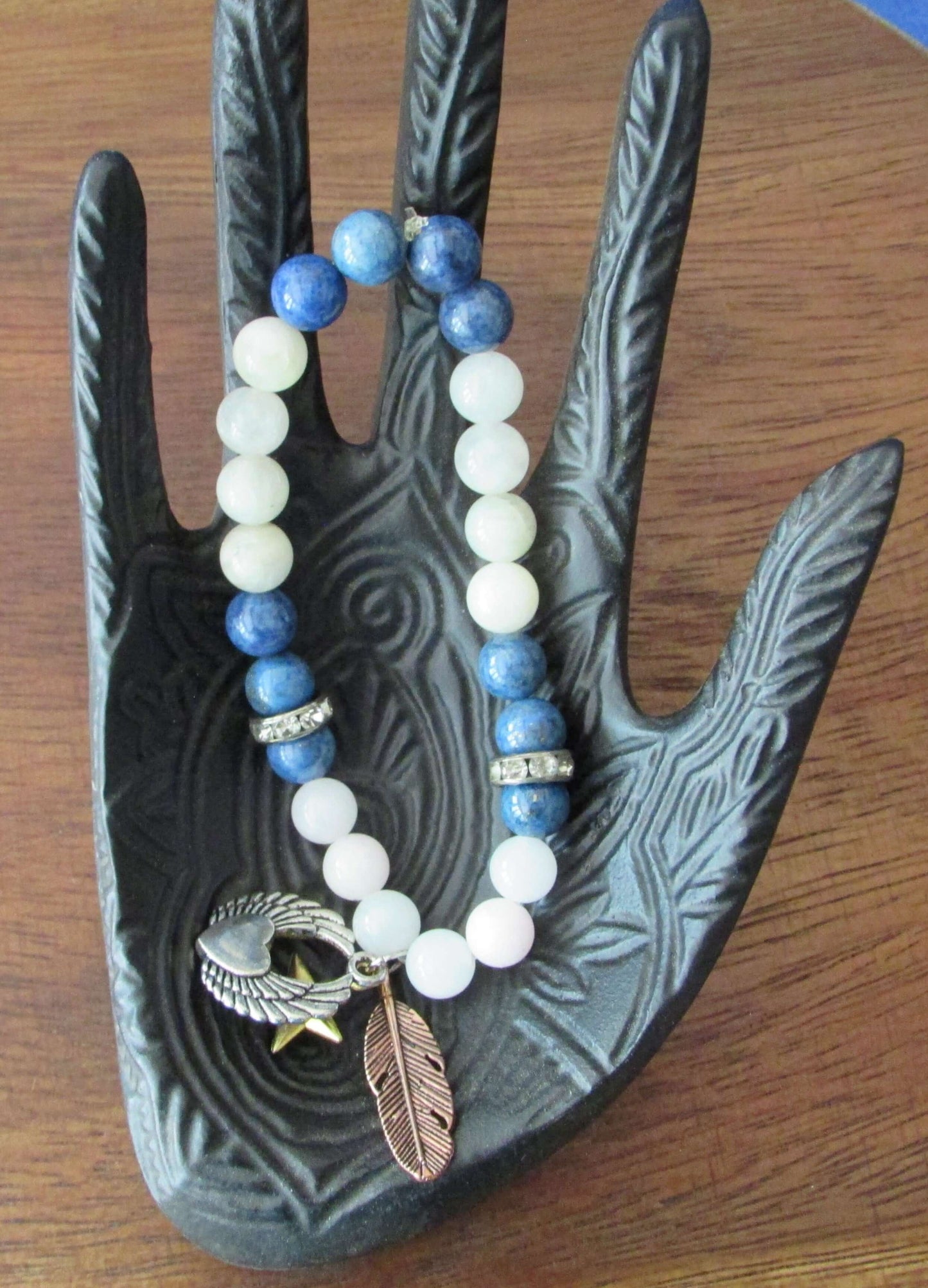 Karma Balance Bracelet – Blue Apatite & Moonstone