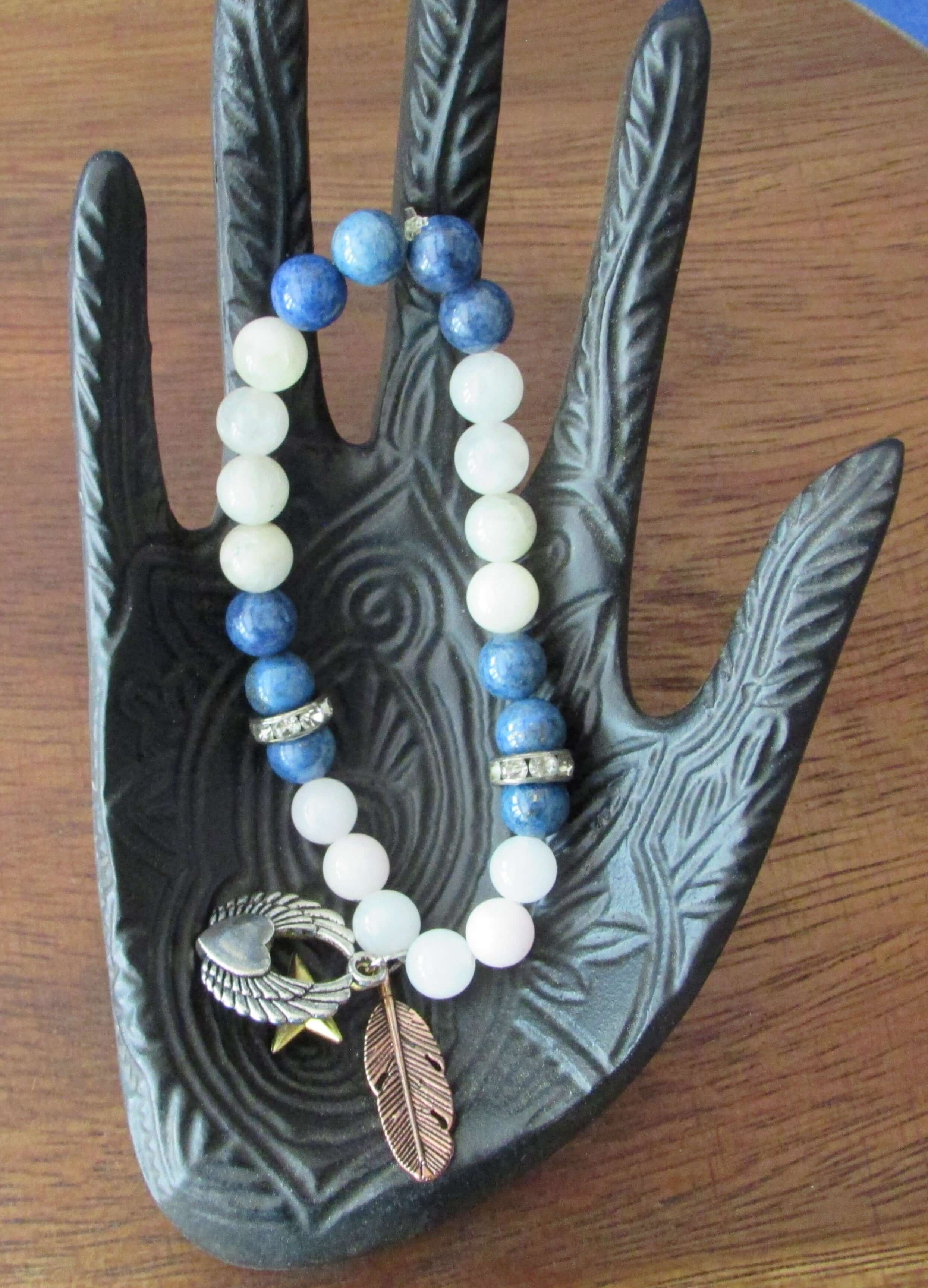 Karma Balance Bracelet – Blue Apatite & Moonstone