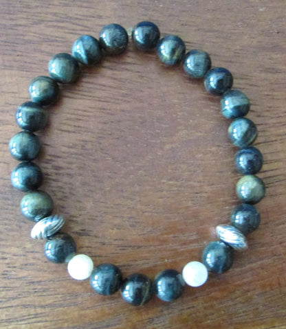 Divine Insight & Balance Bracelet – Blue Tiger’s Eye & Moonstone