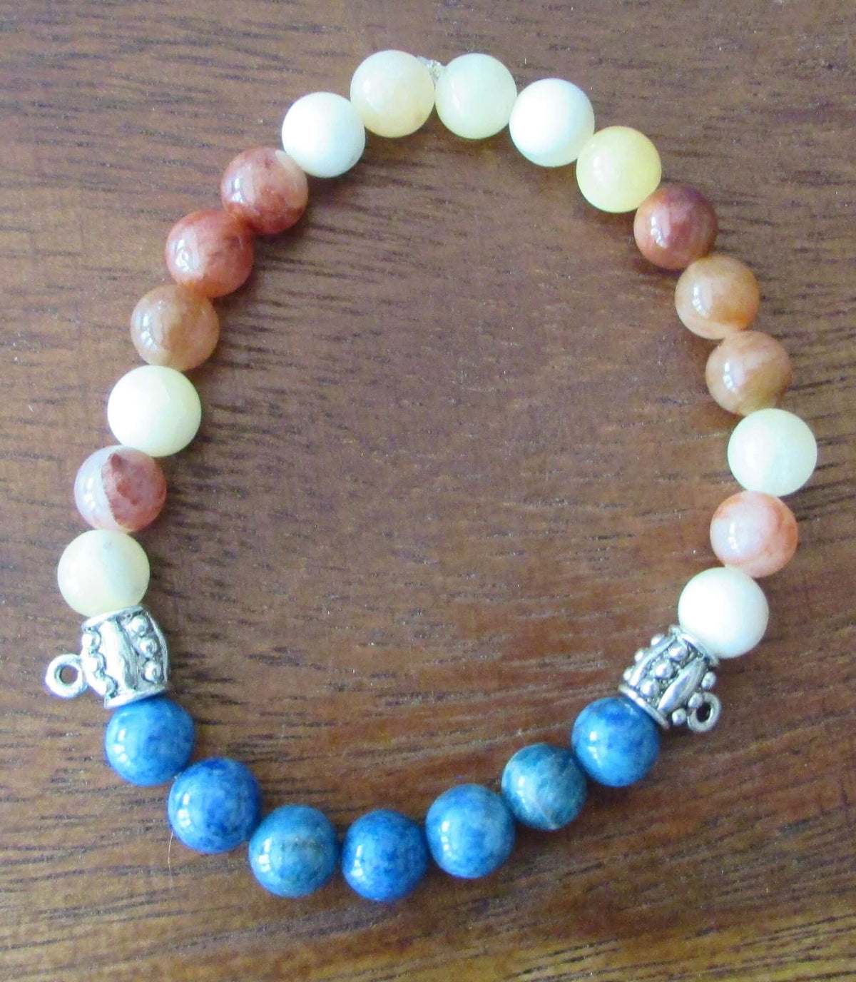 Divine Protection Bracelet – Phantom Quartz, Apatite & Yellow Agate