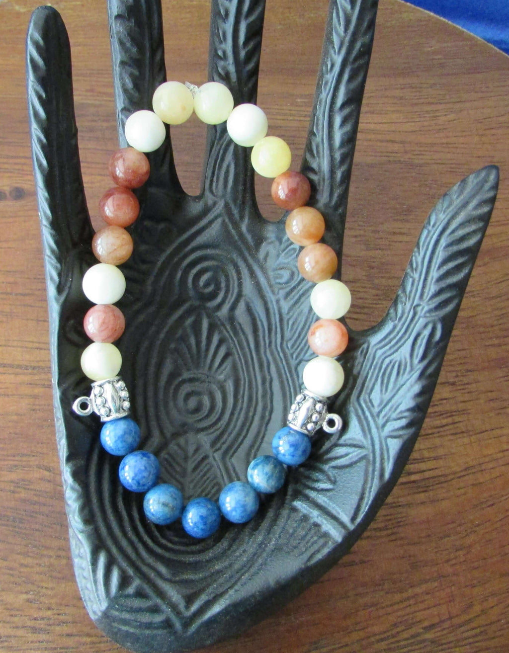 Divine Protection Bracelet – Phantom Quartz, Apatite & Yellow Agate