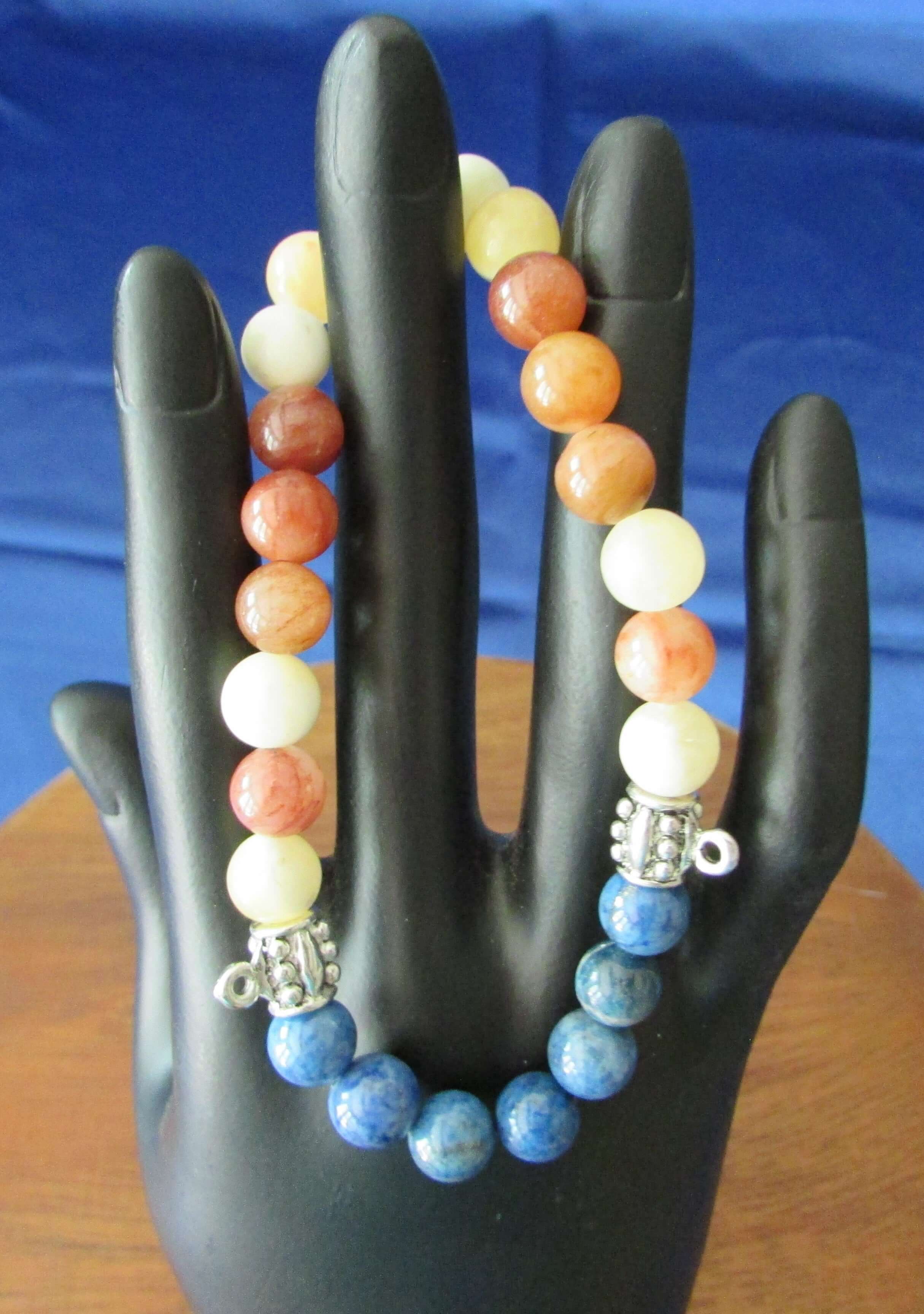 Divine Protection Bracelet – Phantom Quartz, Apatite & Yellow Agate