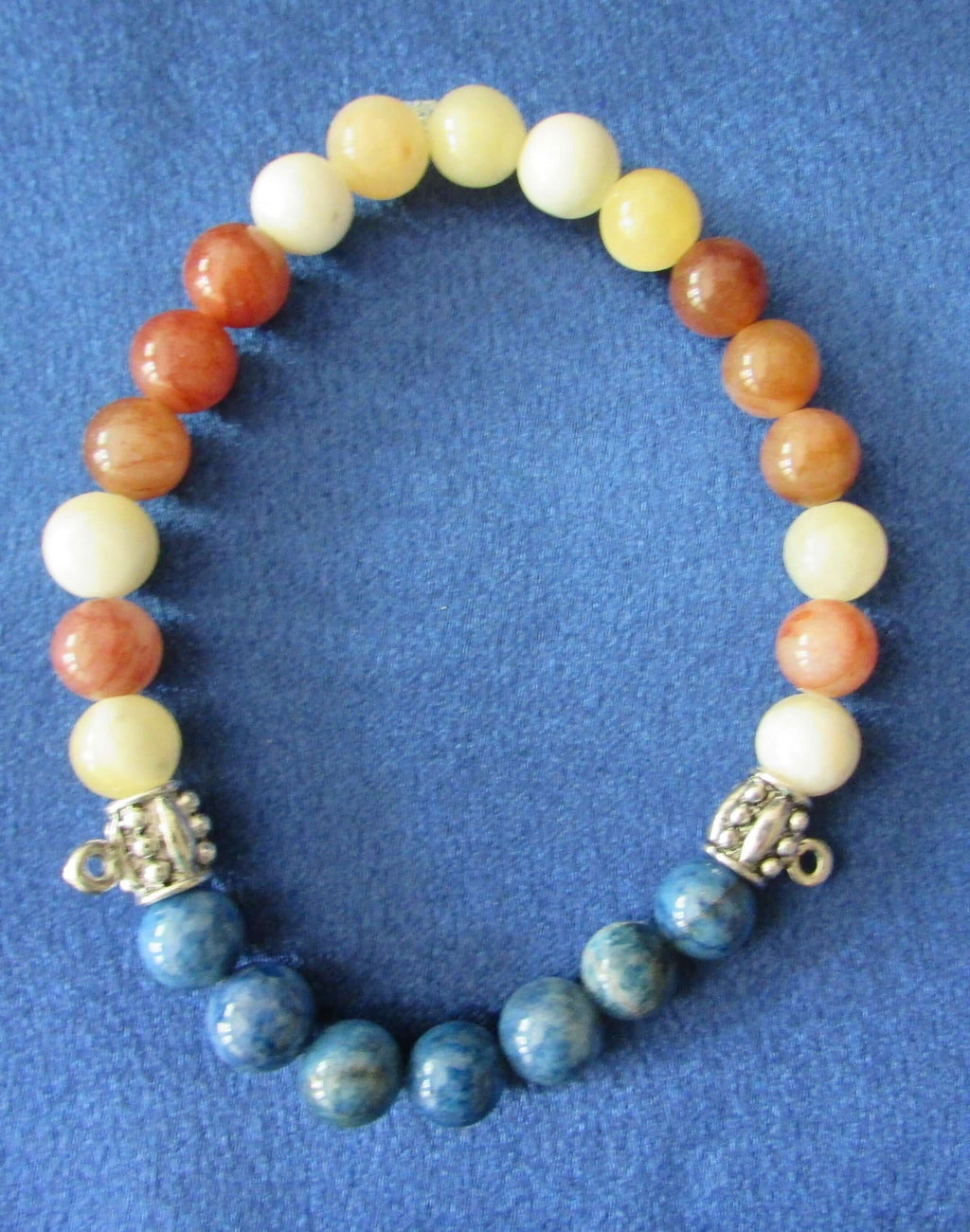 Divine Protection Bracelet – Phantom Quartz, Apatite & Yellow Agate