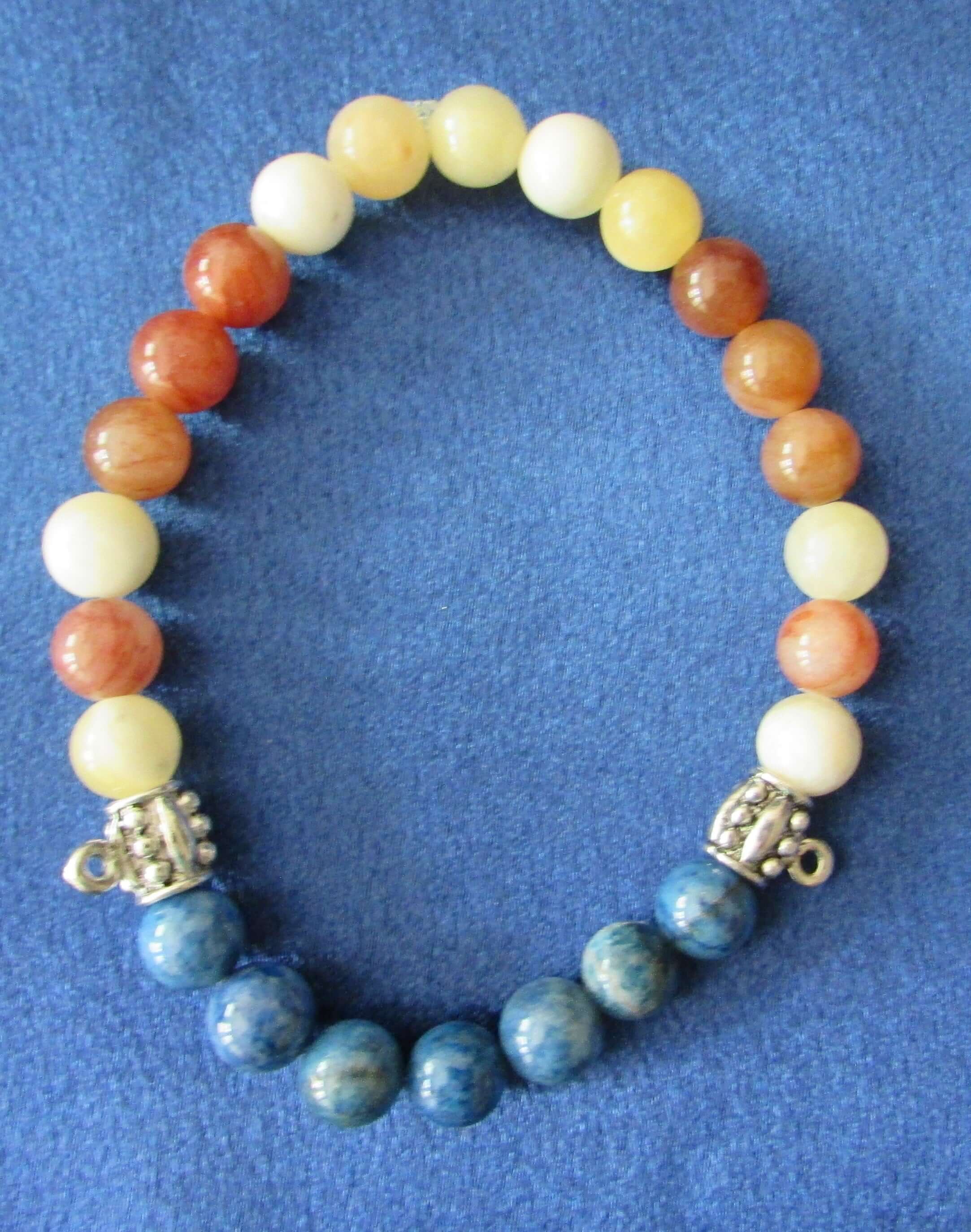 Divine Protection Bracelet – Phantom Quartz, Apatite & Yellow Agate