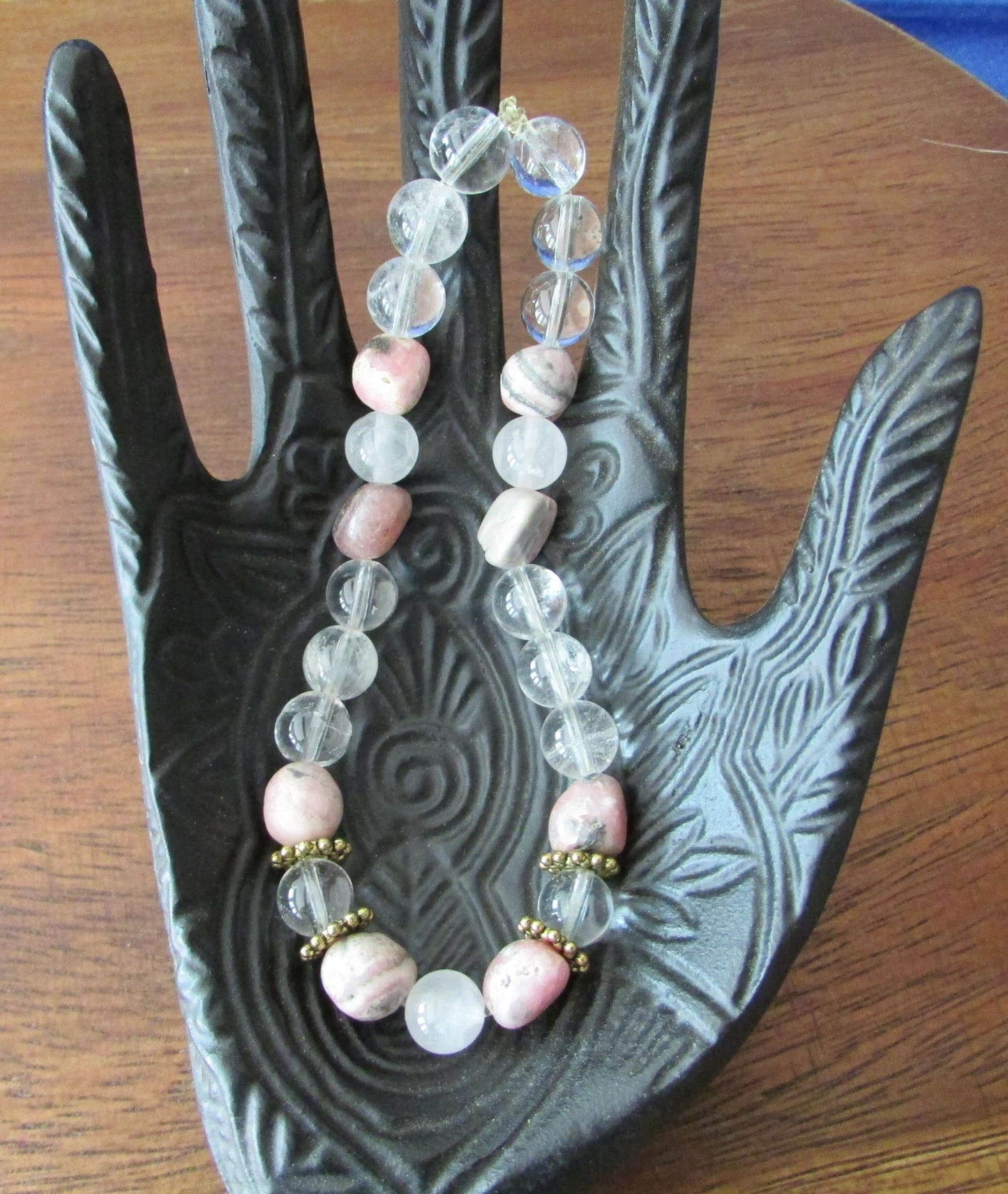 Unconditional Love & Light Bracelet – Rhodochrosite & Clear Quartz