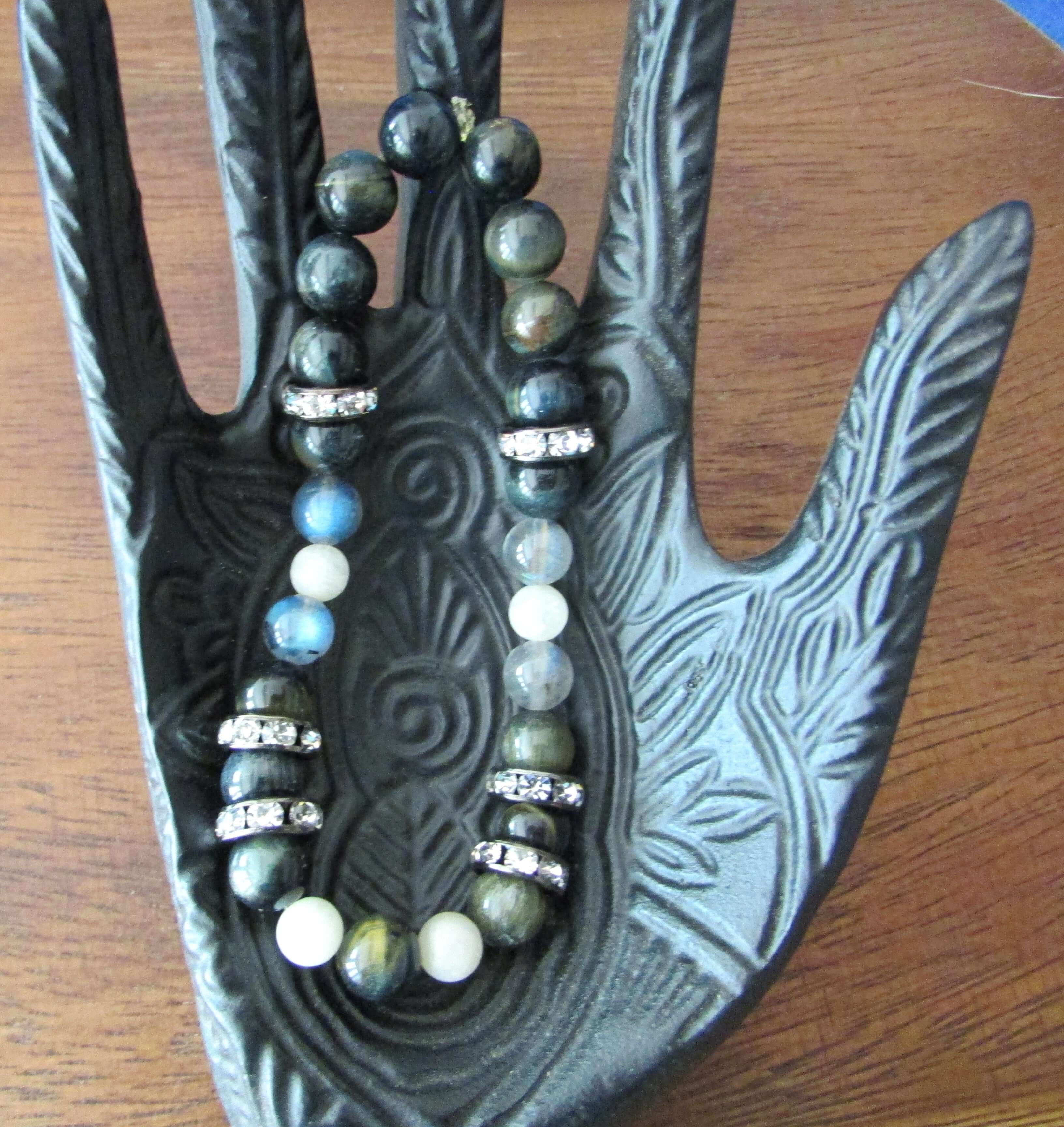 Unlimited Potential Vision Bracelet – Blue Tiger’s Eye, Moonstone & Labradorite