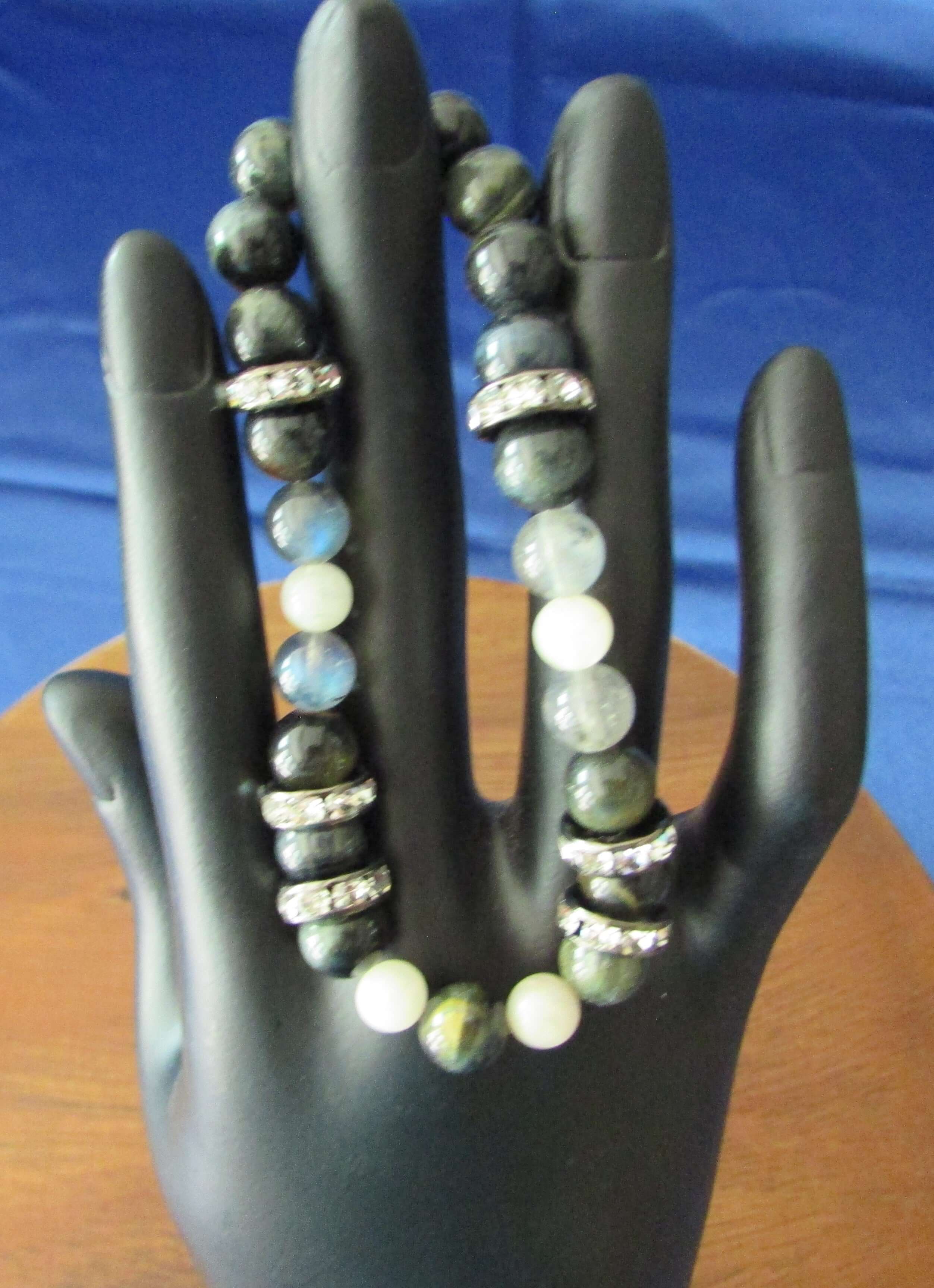Unlimited Potential Vision Bracelet – Blue Tiger’s Eye, Moonstone & Labradorite