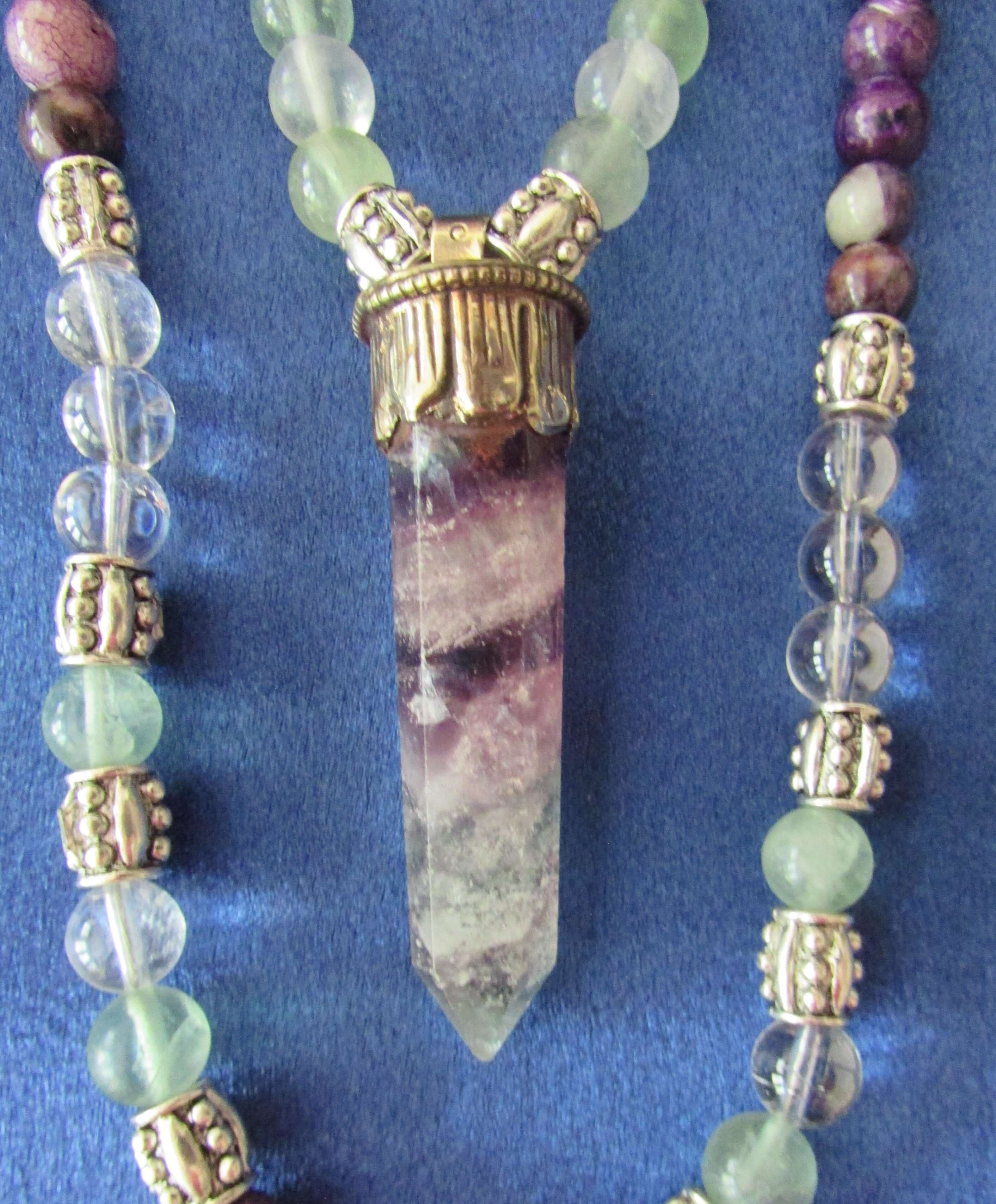 Magnetic Attraction Necklace - St. Germain, Charoite & Fluorite