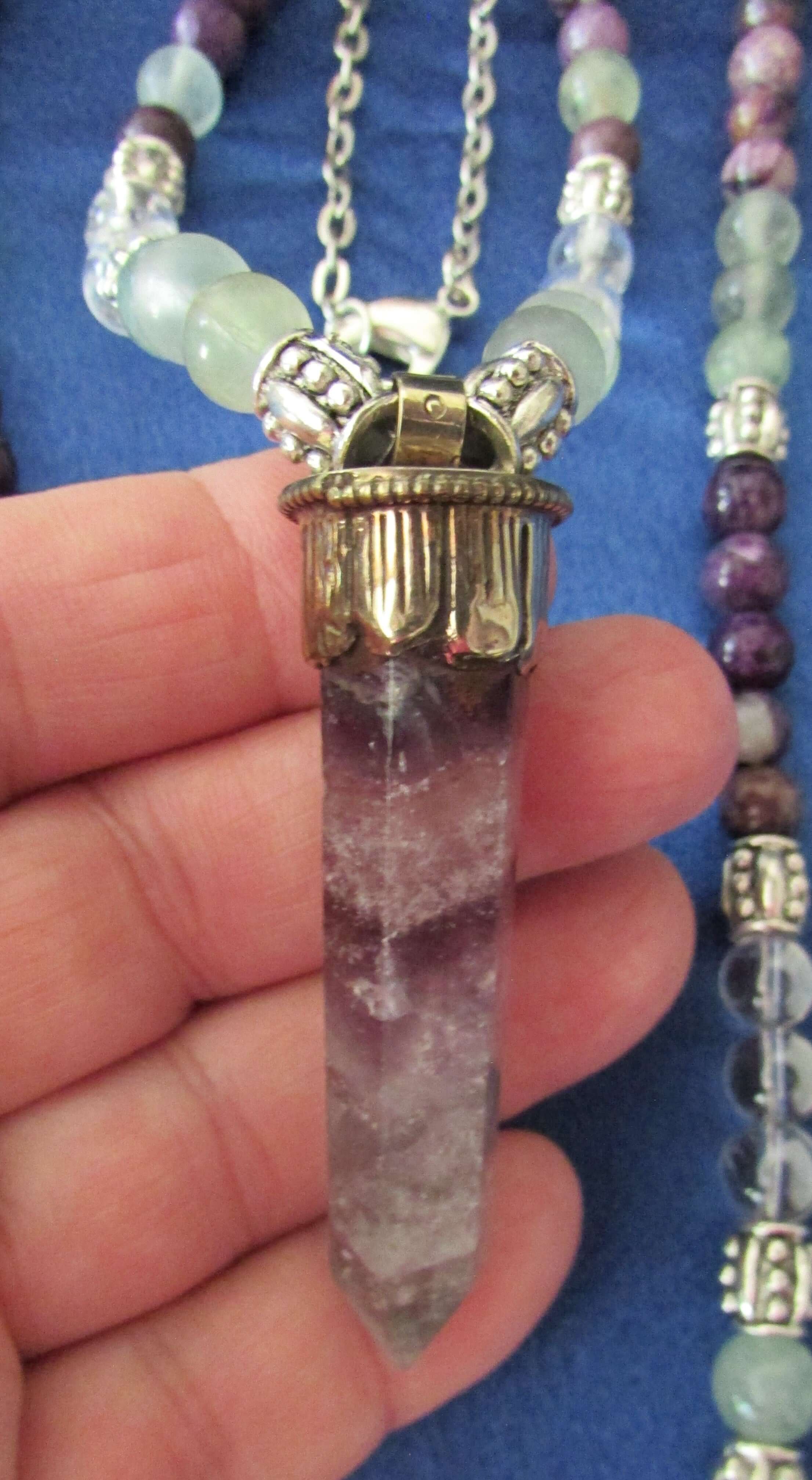 Magnetic Attraction Necklace - St. Germain, Charoite & Fluorite