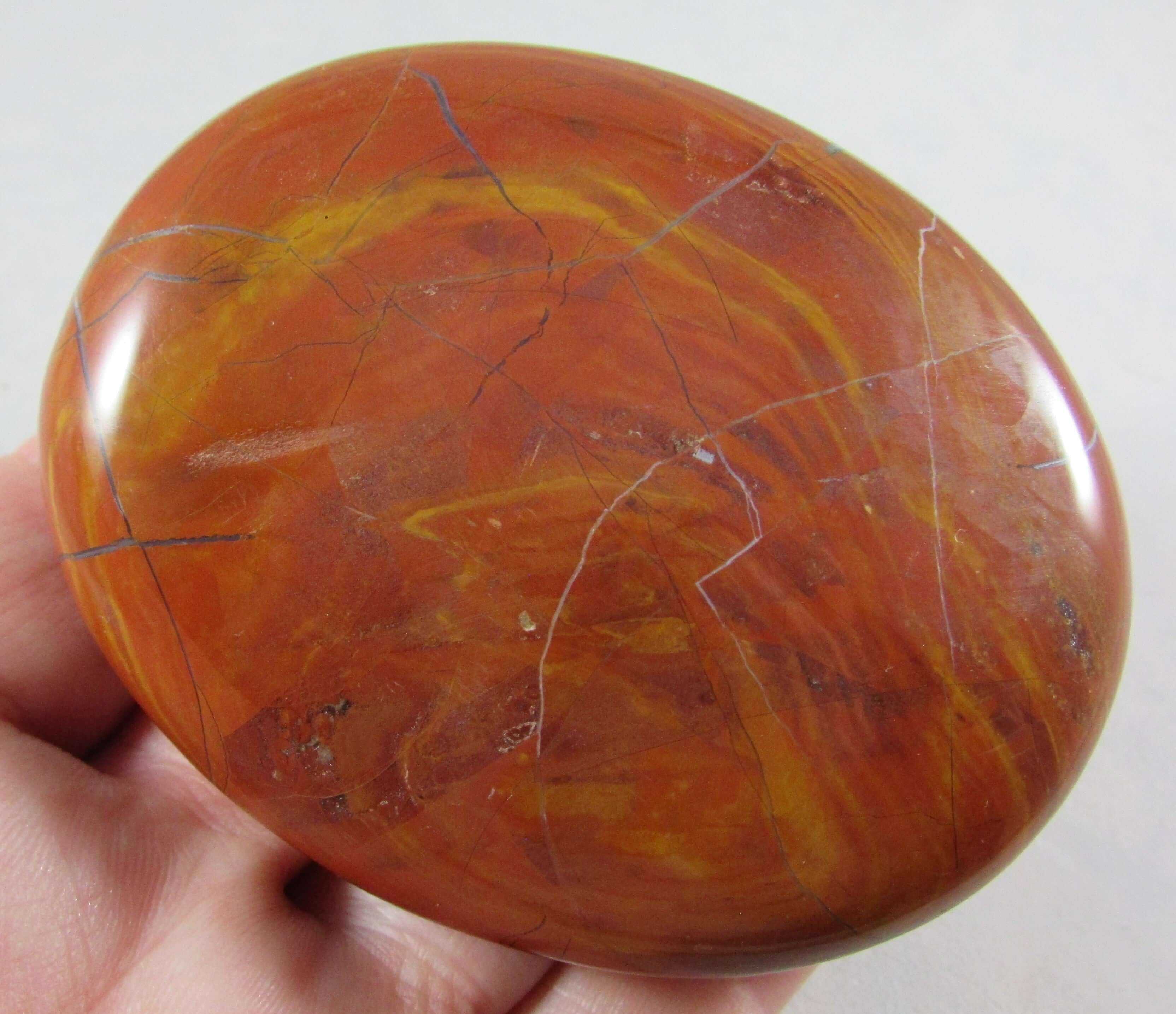 Red Jasper Palmstone – Abundance, Courage, Grounded Protection [MM382]