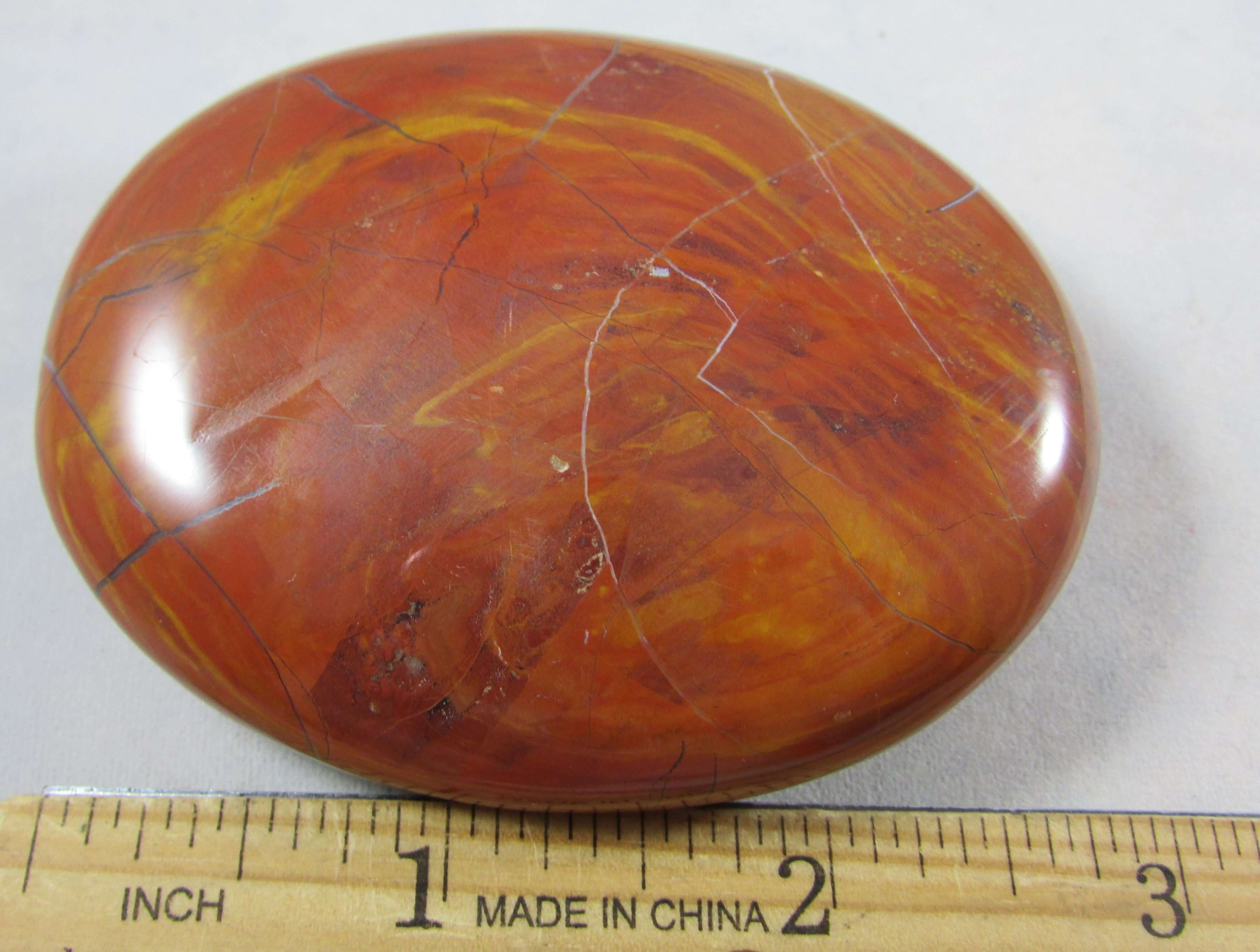 Red Jasper Palmstone – Abundance, Courage, Grounded Protection [MM382]