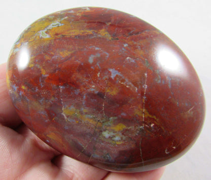 Genuine Red Jasper Polished palmstone Madagascar crystals