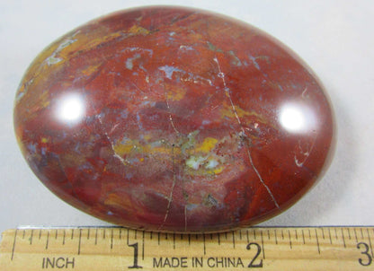 Genuine Red Jasper Polished palmstone Madagascar crystals