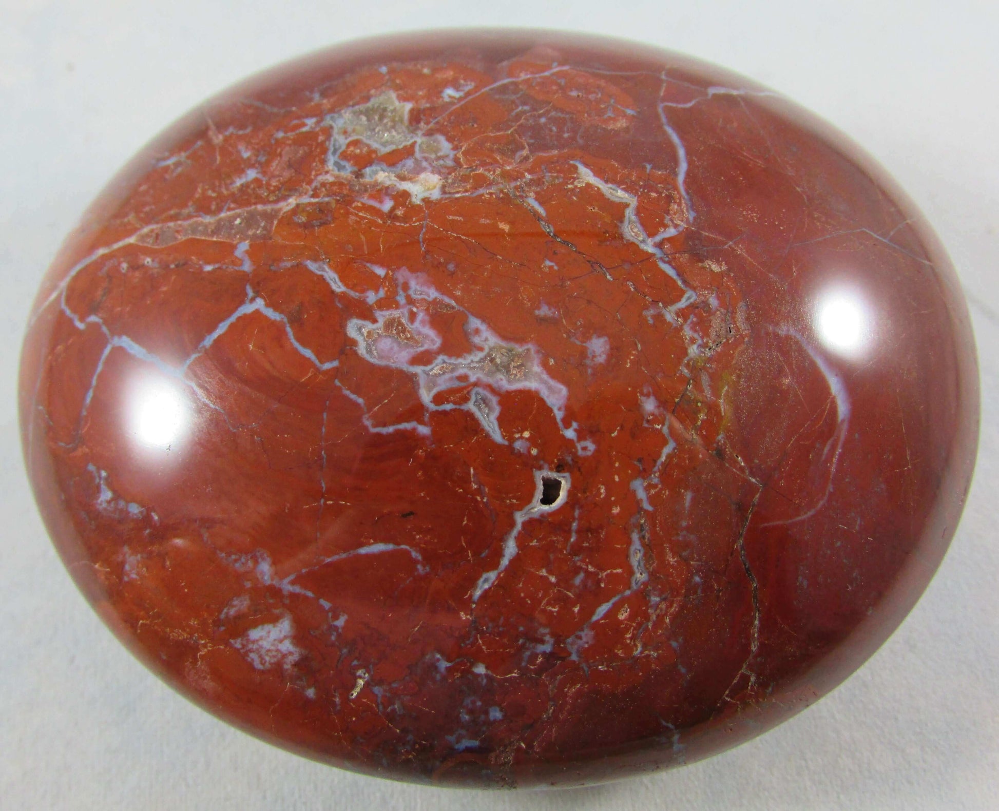 Genuine Red Jasper Polished palmstone Madagascar crystals