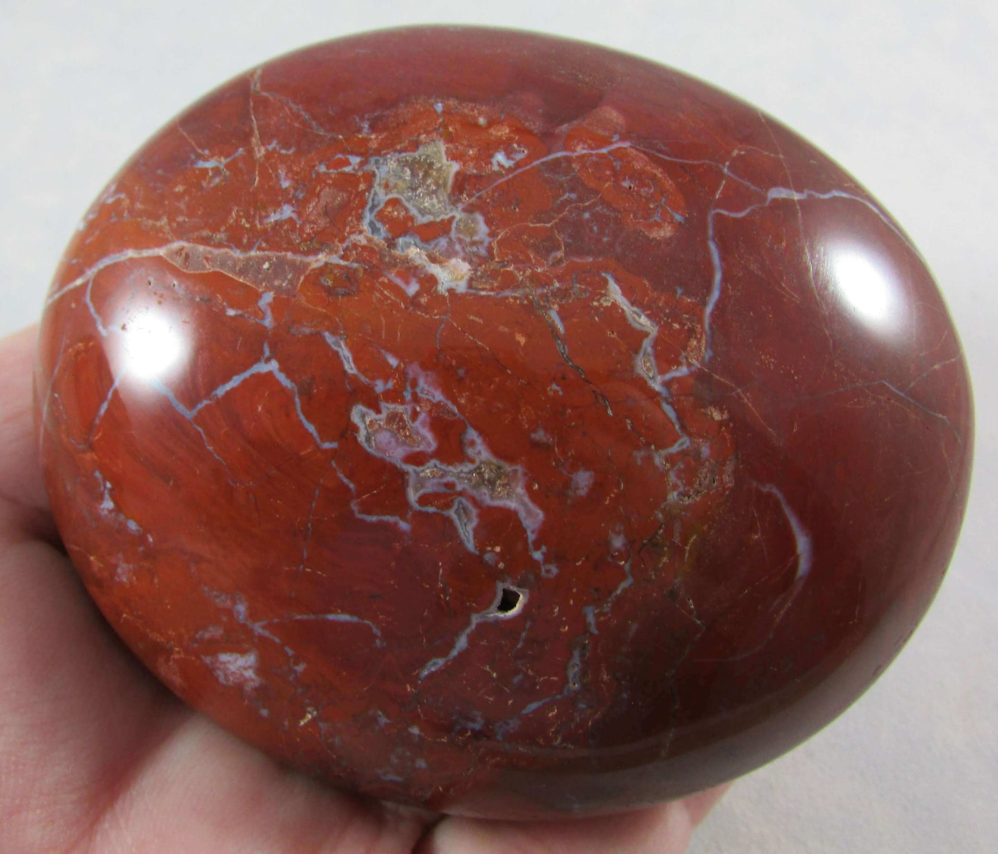 Genuine Red Jasper Polished palmstone Madagascar crystals