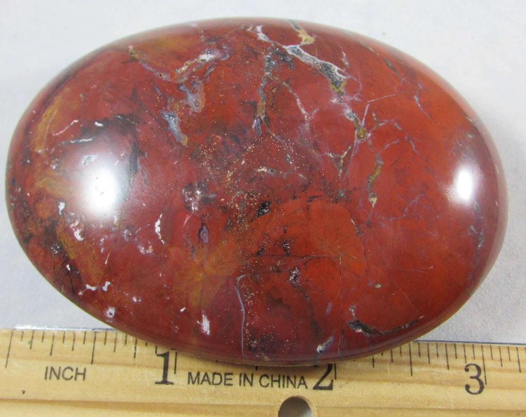 Red Jasper Palmstone – Abundance, Courage, Grounded Protection [MM386]