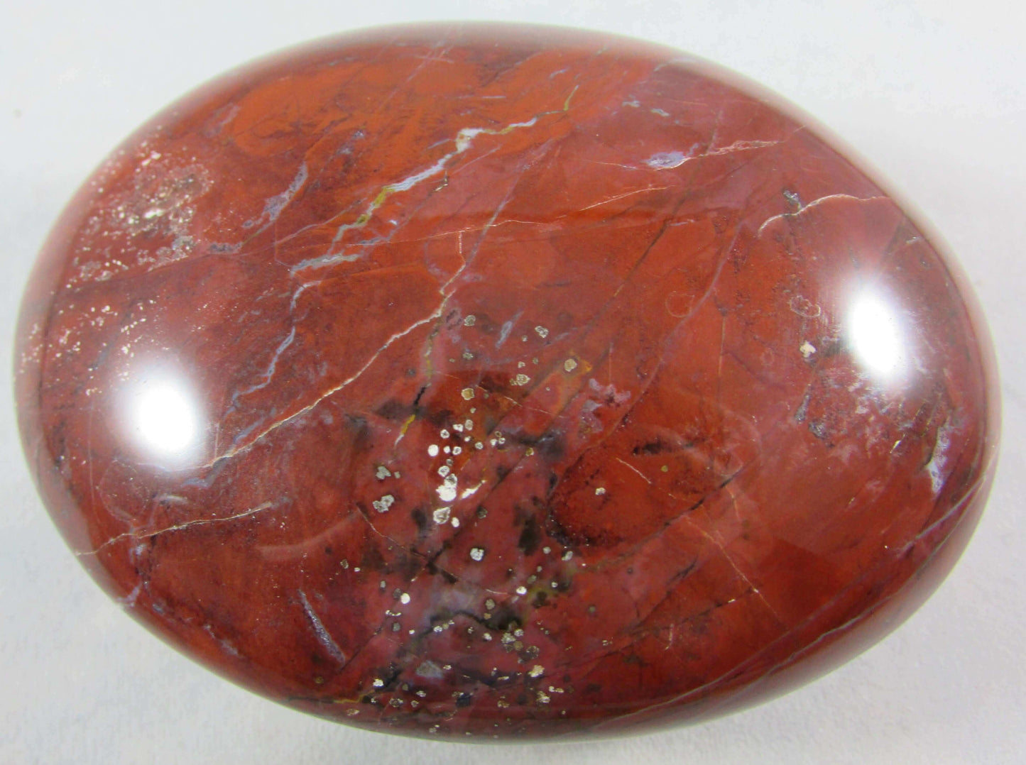 Genuine Red Jasper Polished palmstone Madagascar crystals