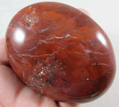 Genuine Red Jasper Polished palmstone Madagascar crystals