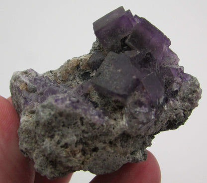 Natural Raw Cubic Purple Fluorite China Specimen