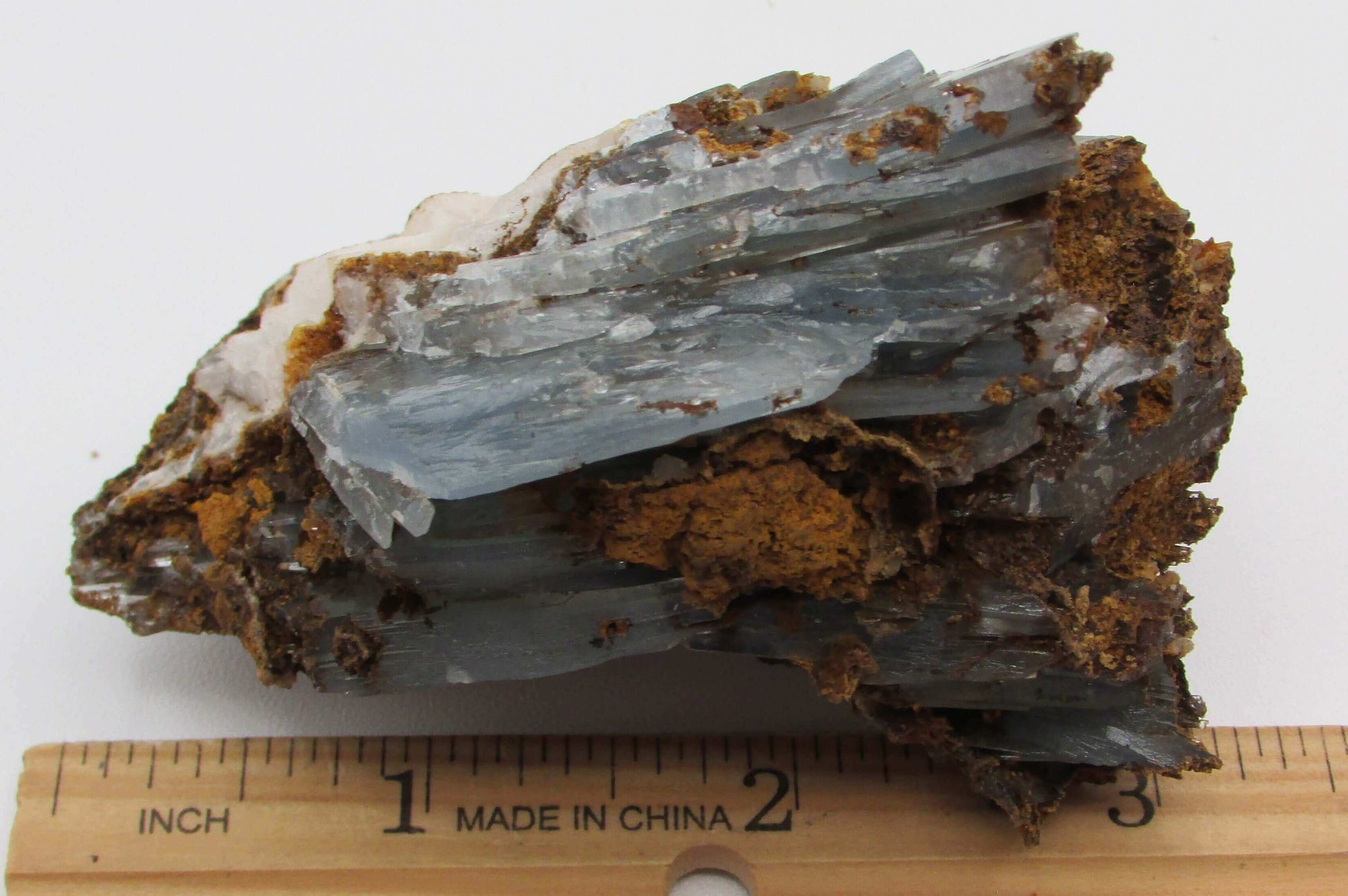 Blue Barite Crystal Specimen, Rare Natural Barite Morocco